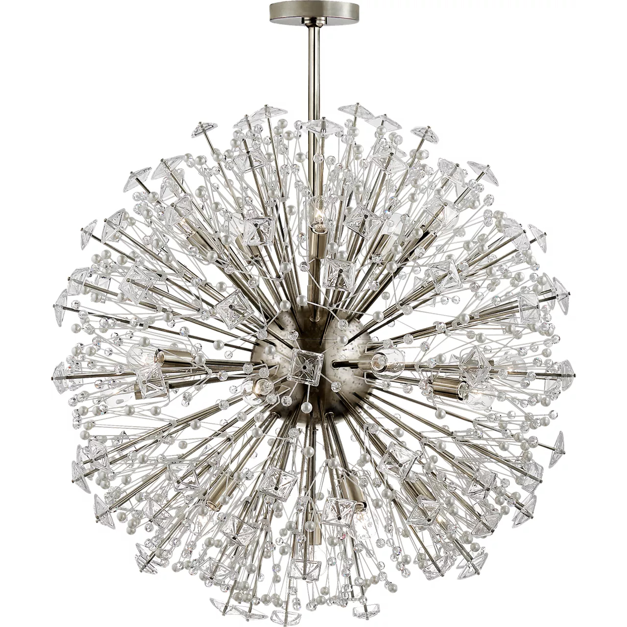kate spade new york Dickinson 21 Light 32 inch Polished Nickel Chandelier Ceiling Light, Large