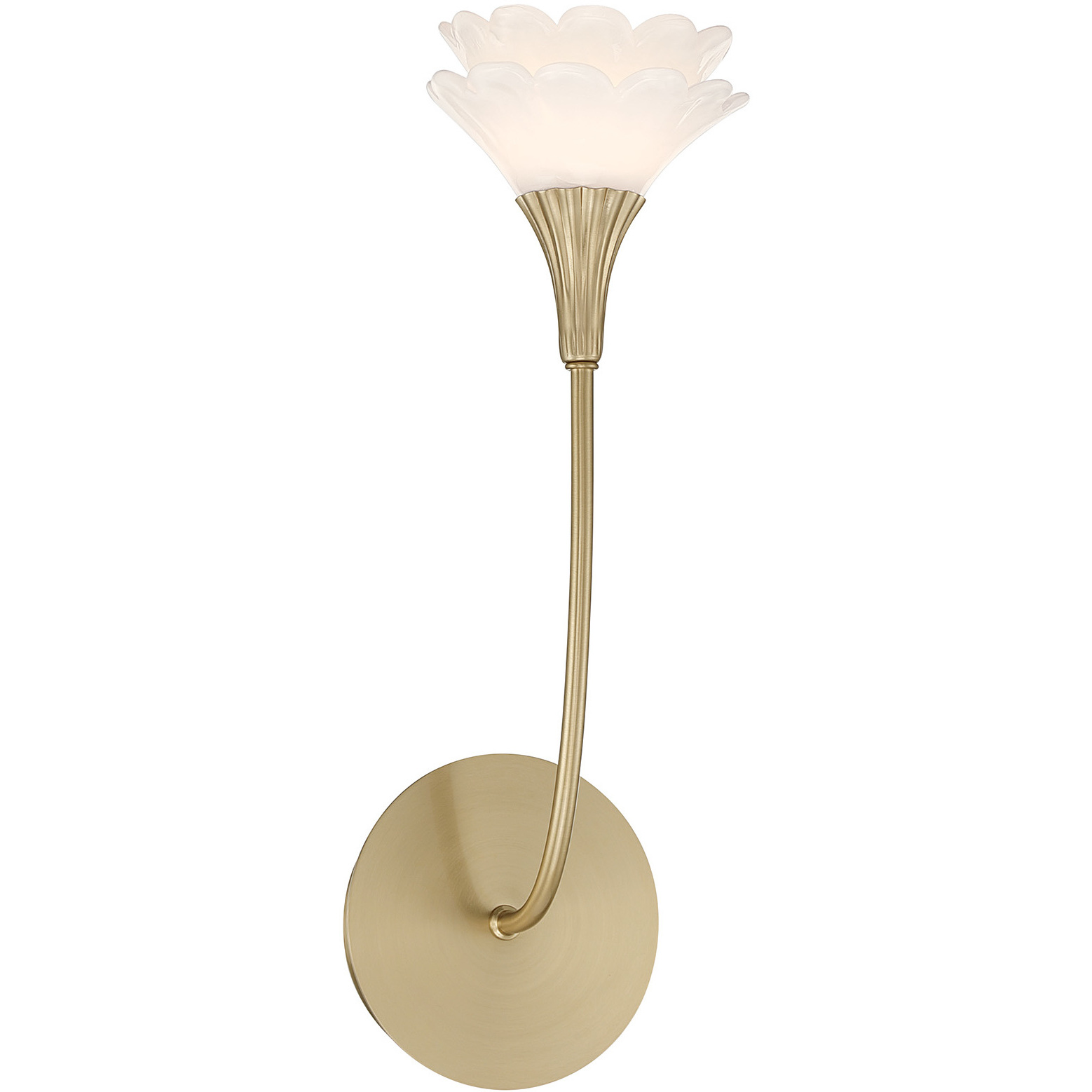 Florena 1 Light 5.38 inch Noble Brass Wall Sconce Wall Light