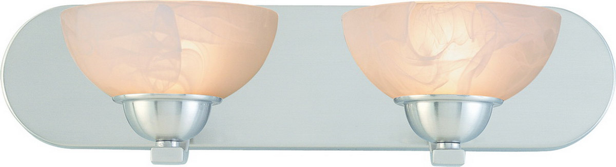 Fireside 2 Light 21 inch Satin Nickel Bath Vanity Wall Light