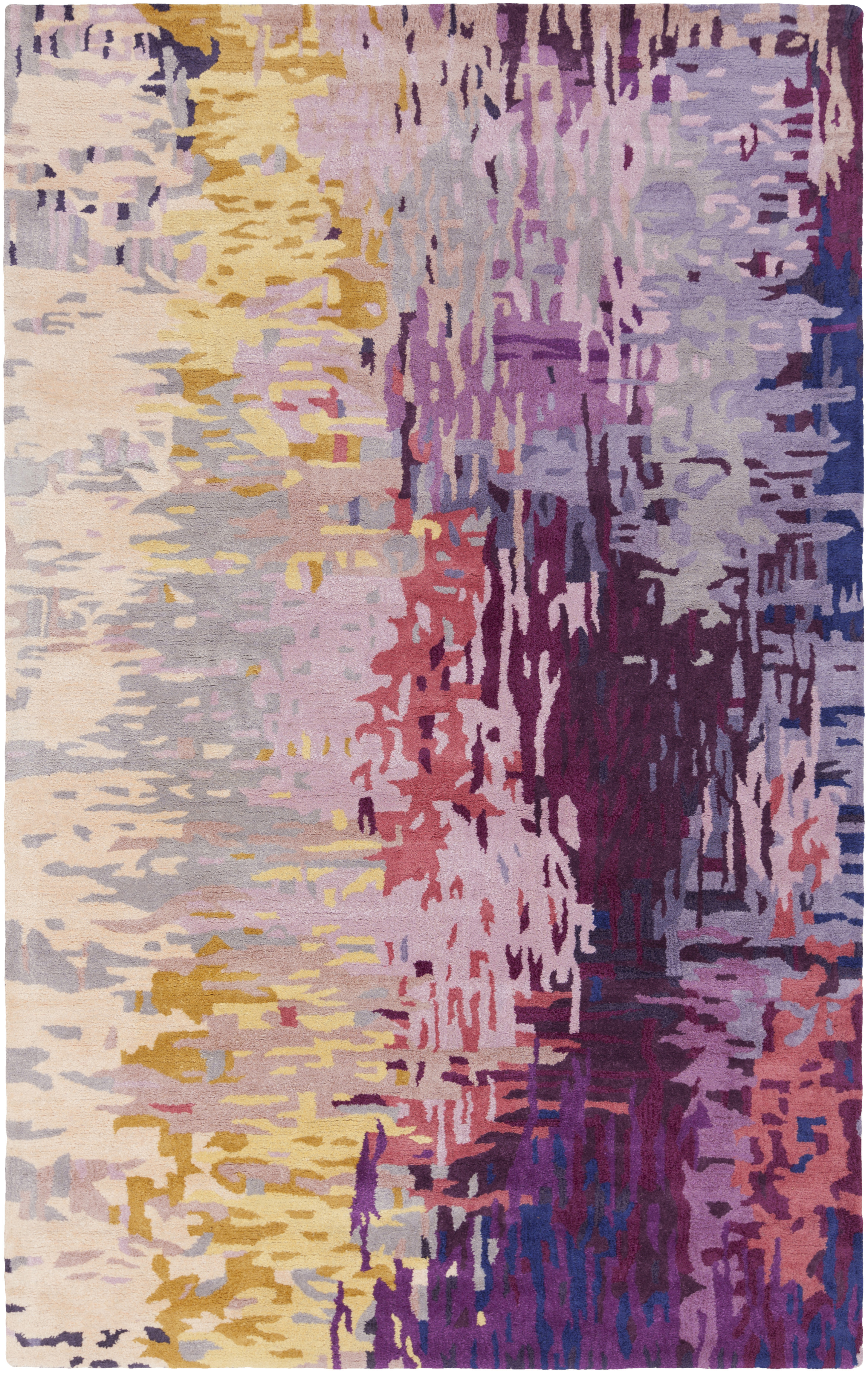 Utica 108 X 72 inch Burgundy Rug, Rectangle