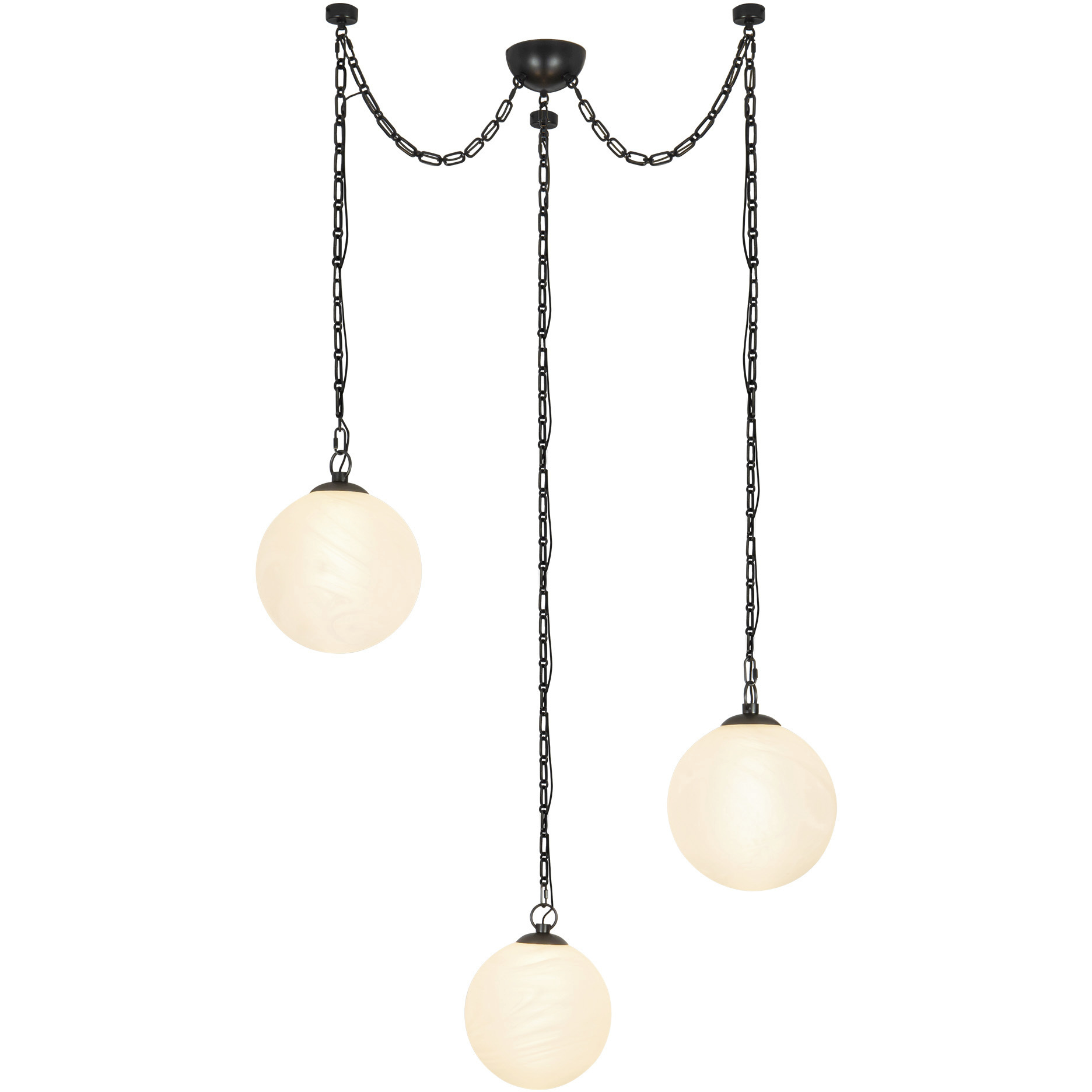 Petra 9.88 inch Urban Bronze and Cloud Glass Chandelier Ceiling Light