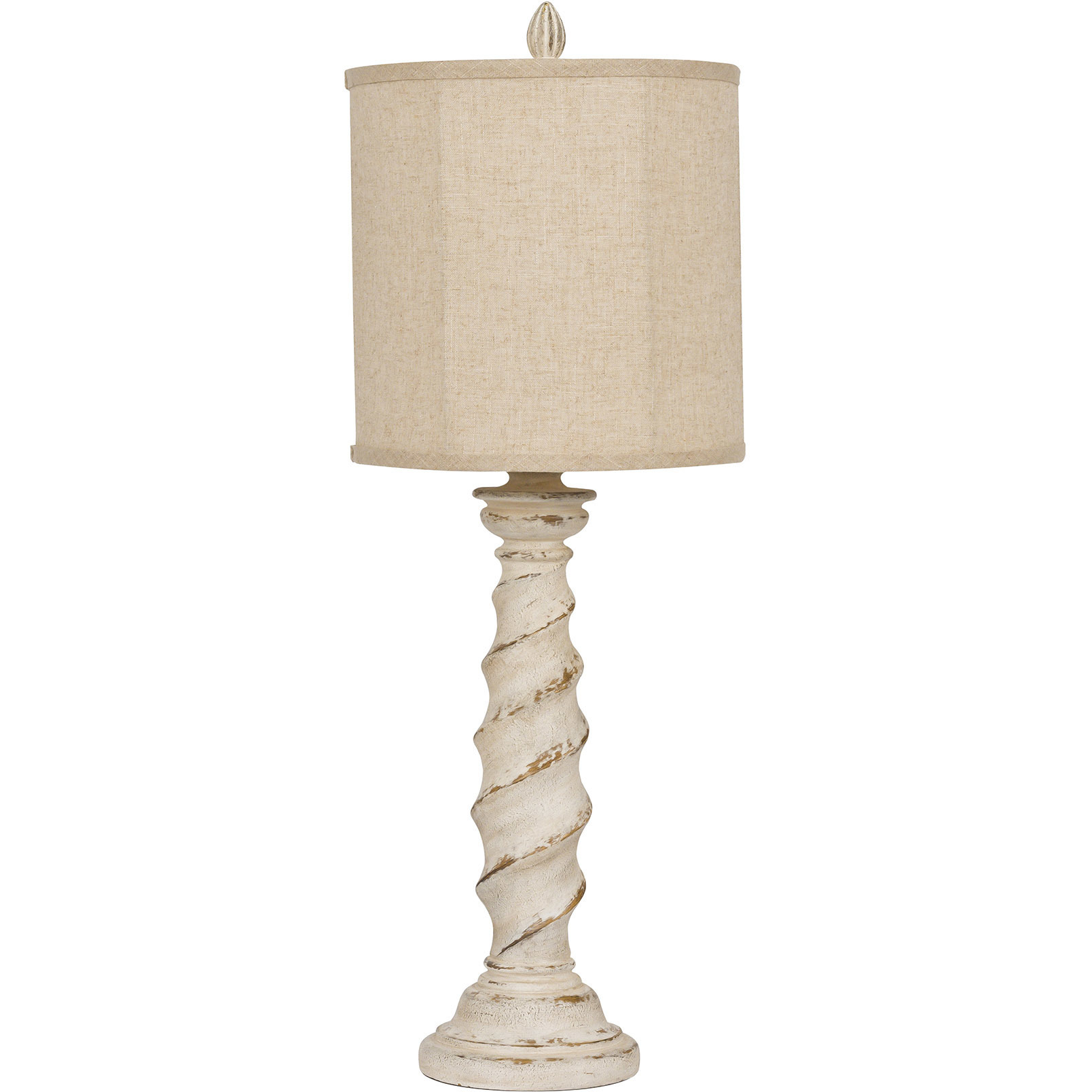 ハンドメイドlamp Craftmade 86220 Bejamin 33 inch 100 watt Cottage White Distressed