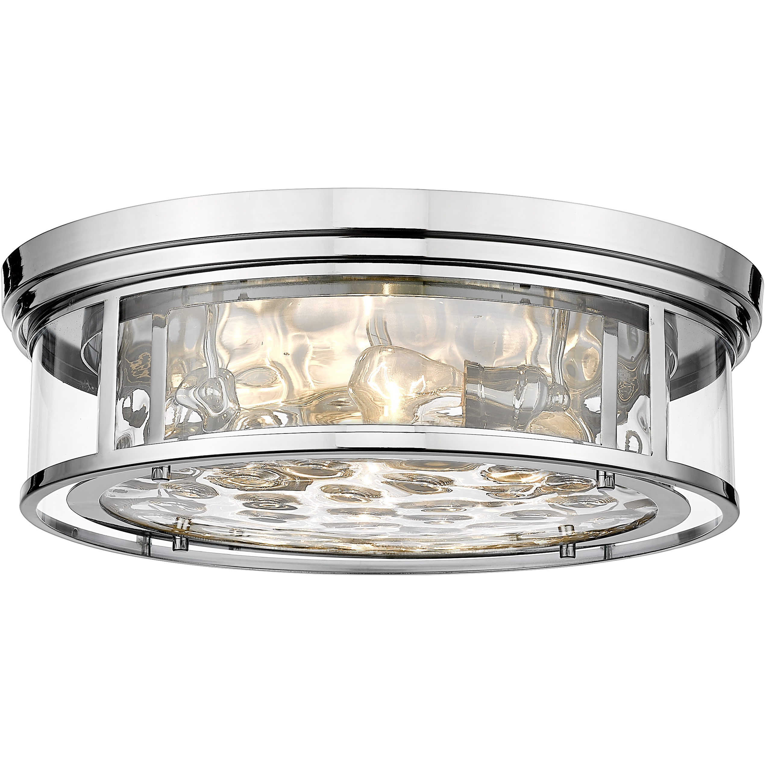 Clarion 4 Light 20.75 inch Polished Nickel Flush Mount Ceiling Light