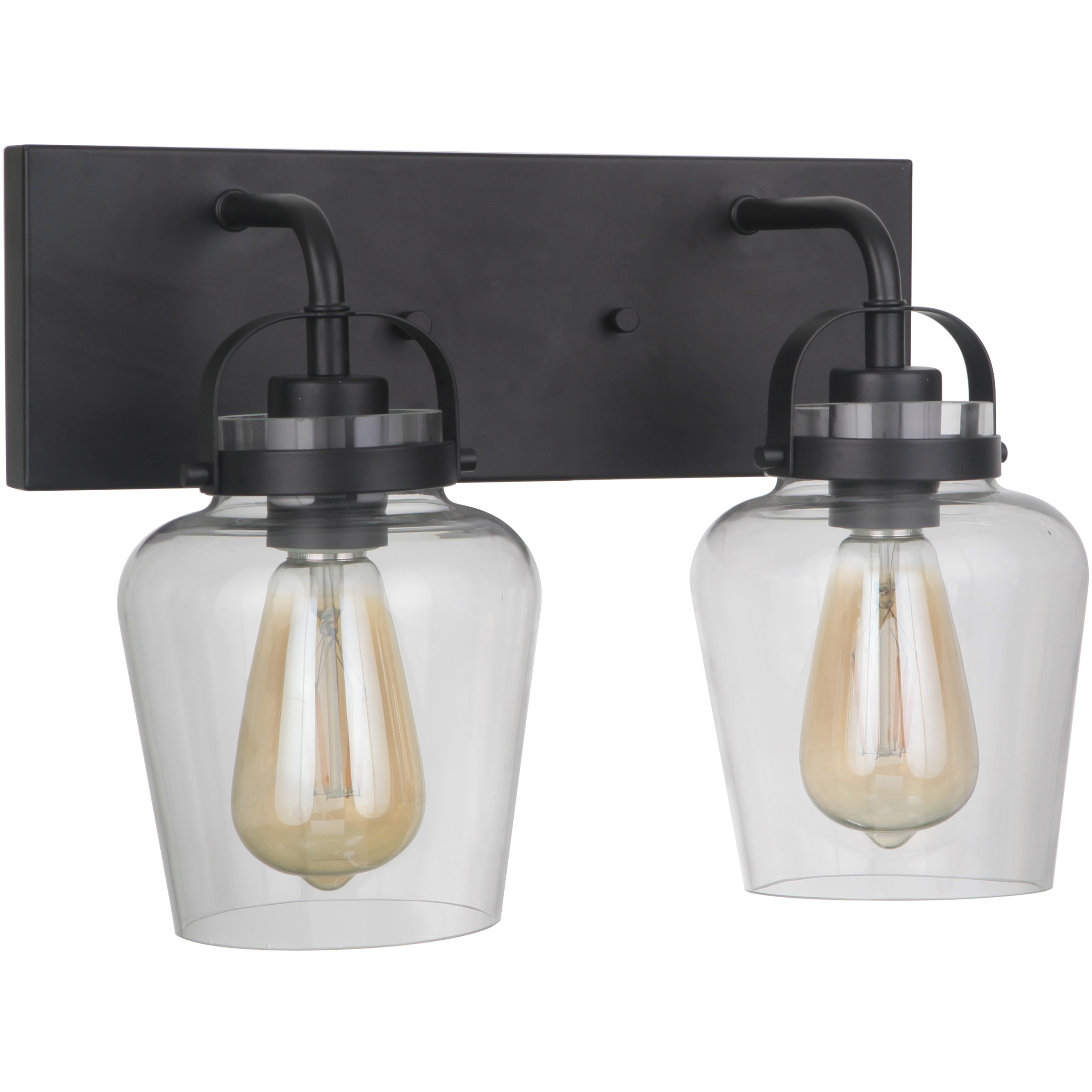 Neighborhood Trystan 2 Light 14 inch Flat Black Vanity Light Wall Light