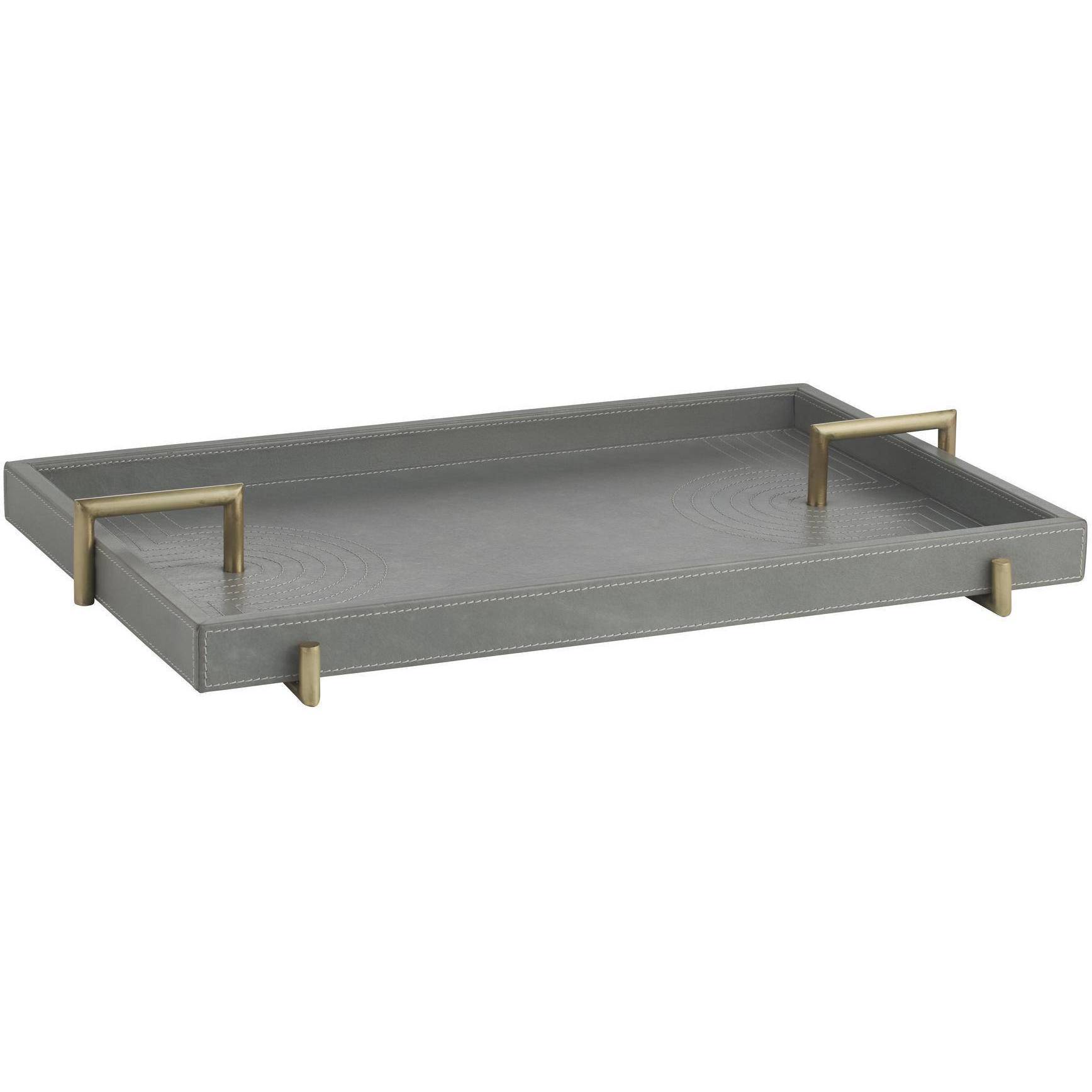 Arcus Juniper and Antique Brass Tray