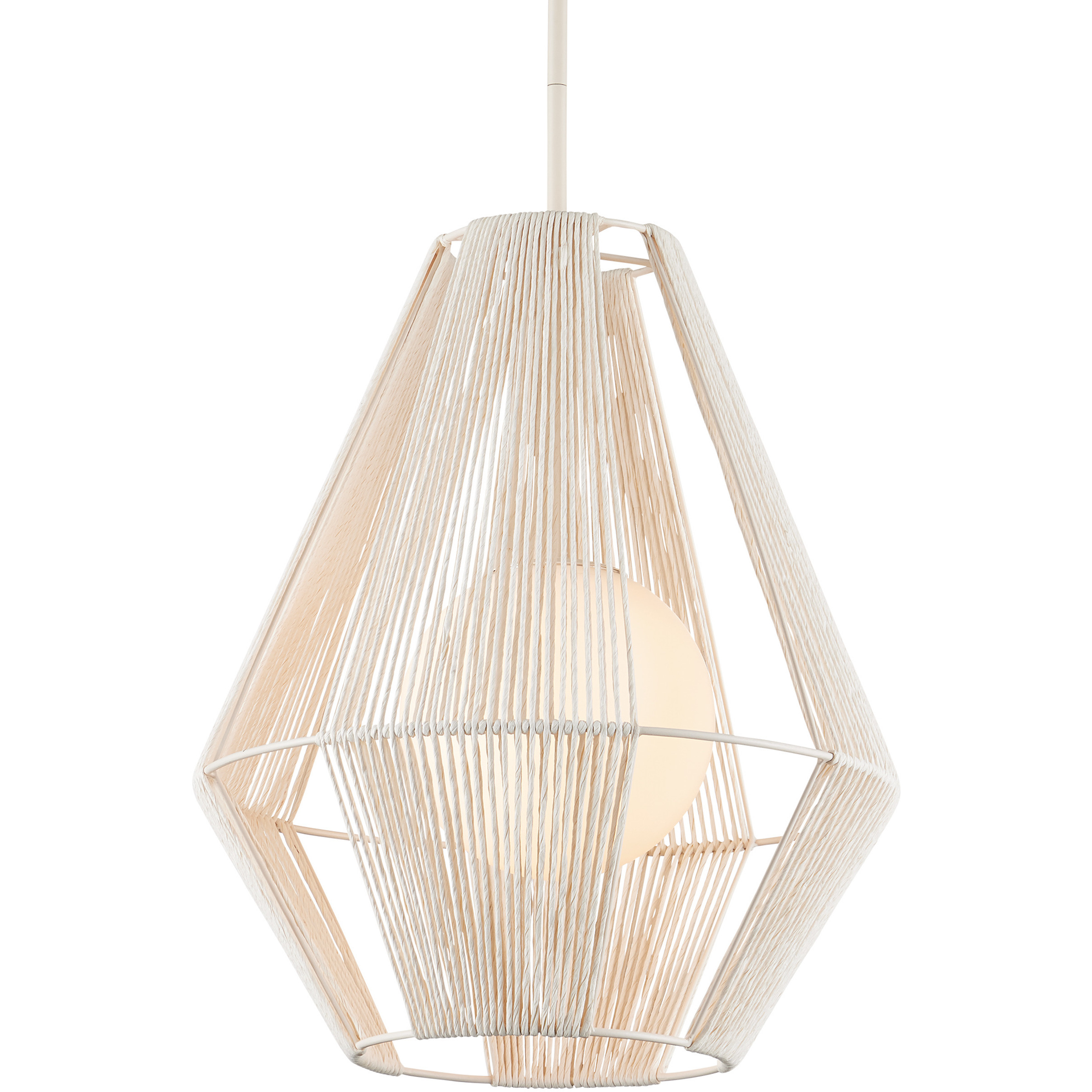 Fraxel 1 Light 17 inch Vanilla Pendant Ceiling Light
