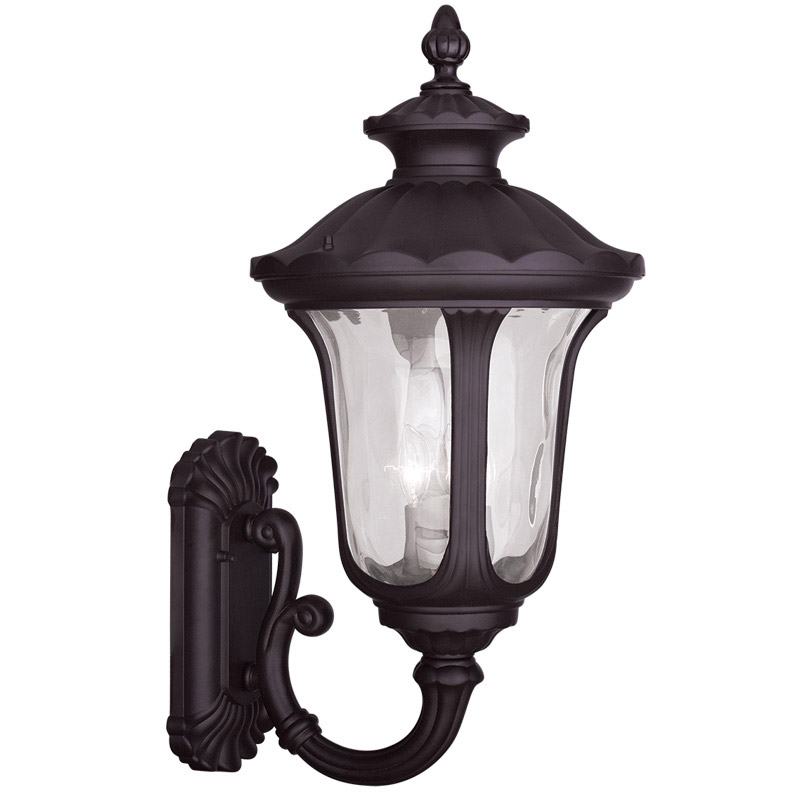 Oxford 3 Light 22 inch Bronze Large Up Outdoor Wall Lantern