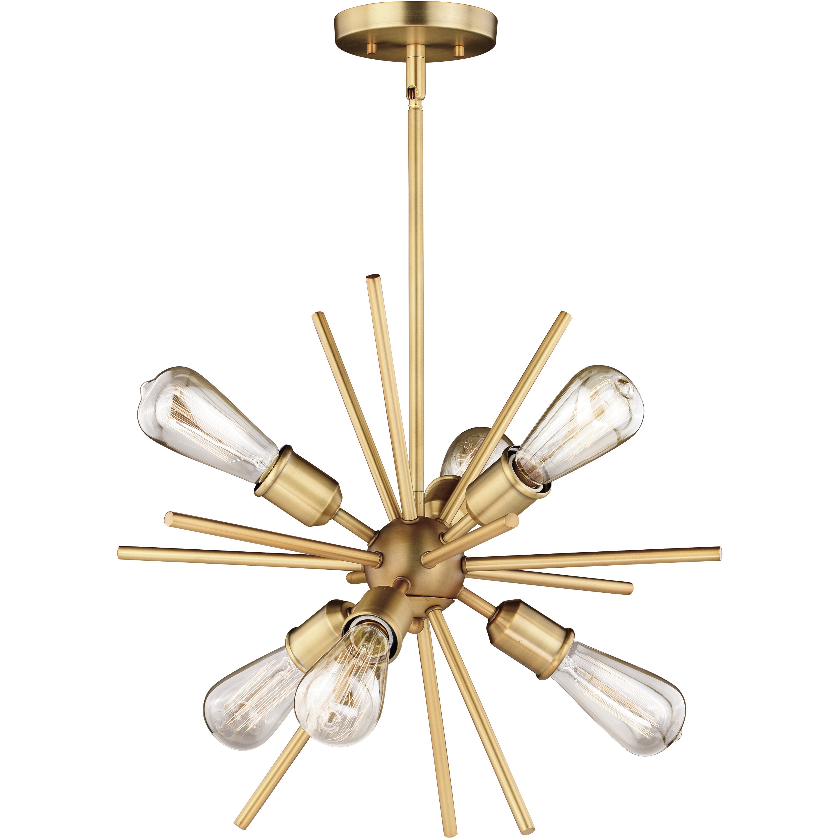 Estelle LED 19 inch Natural Brass Pendant Ceiling Light