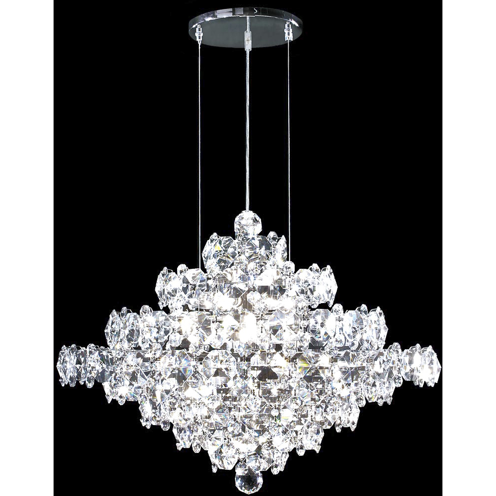 Continental Fashion 25 Light 25 inch Silver Chandelier Ceiling Light