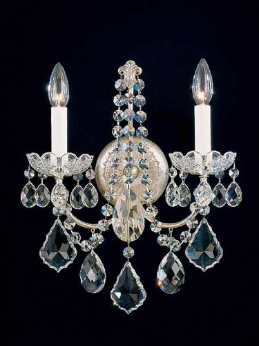 New Orleans 2 Light 5.5 inch Antique Silver Wall Sconce Wall Light in Radiance