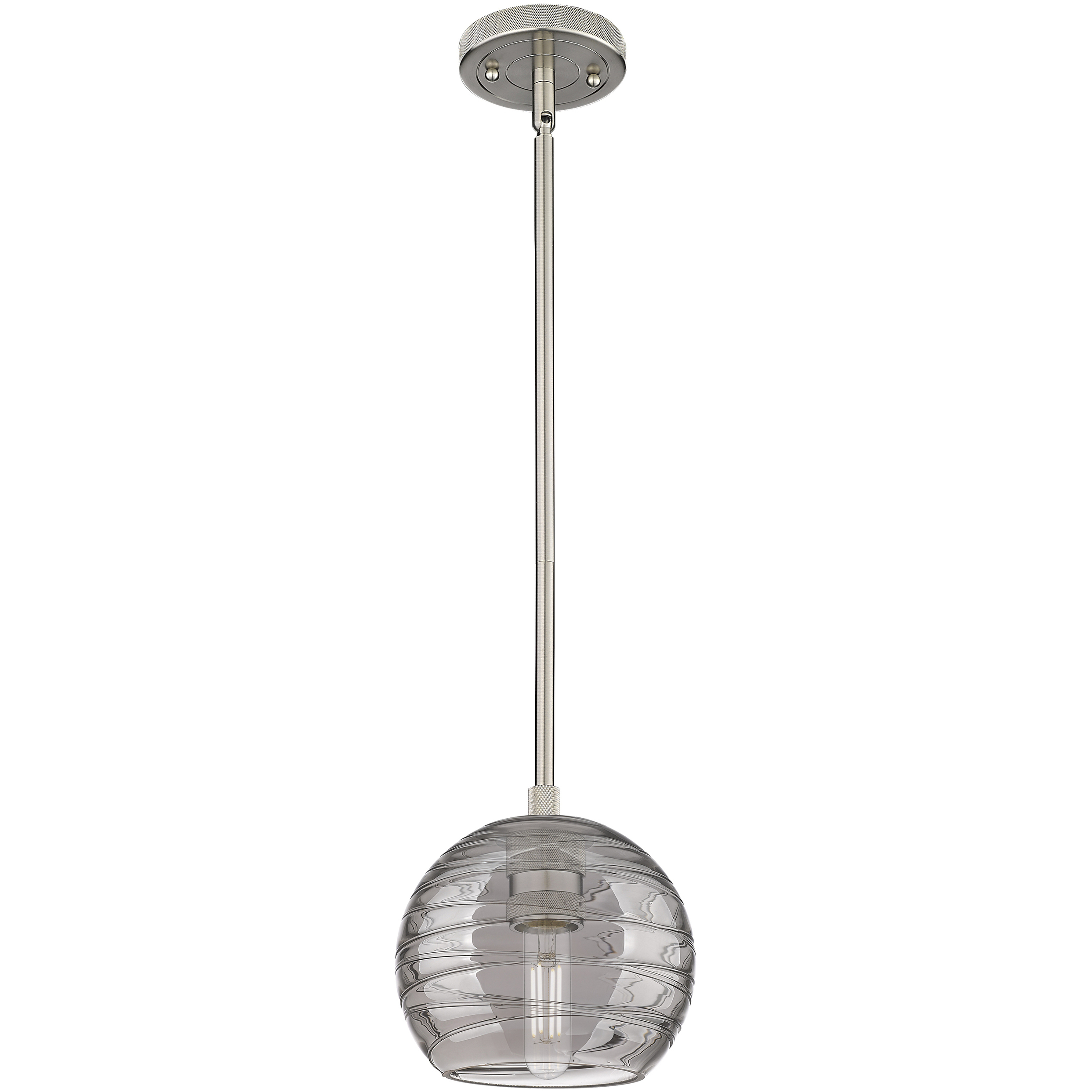 Crown Point 1 Light 5.88 inch Satin Nickel Pendant Ceiling Light