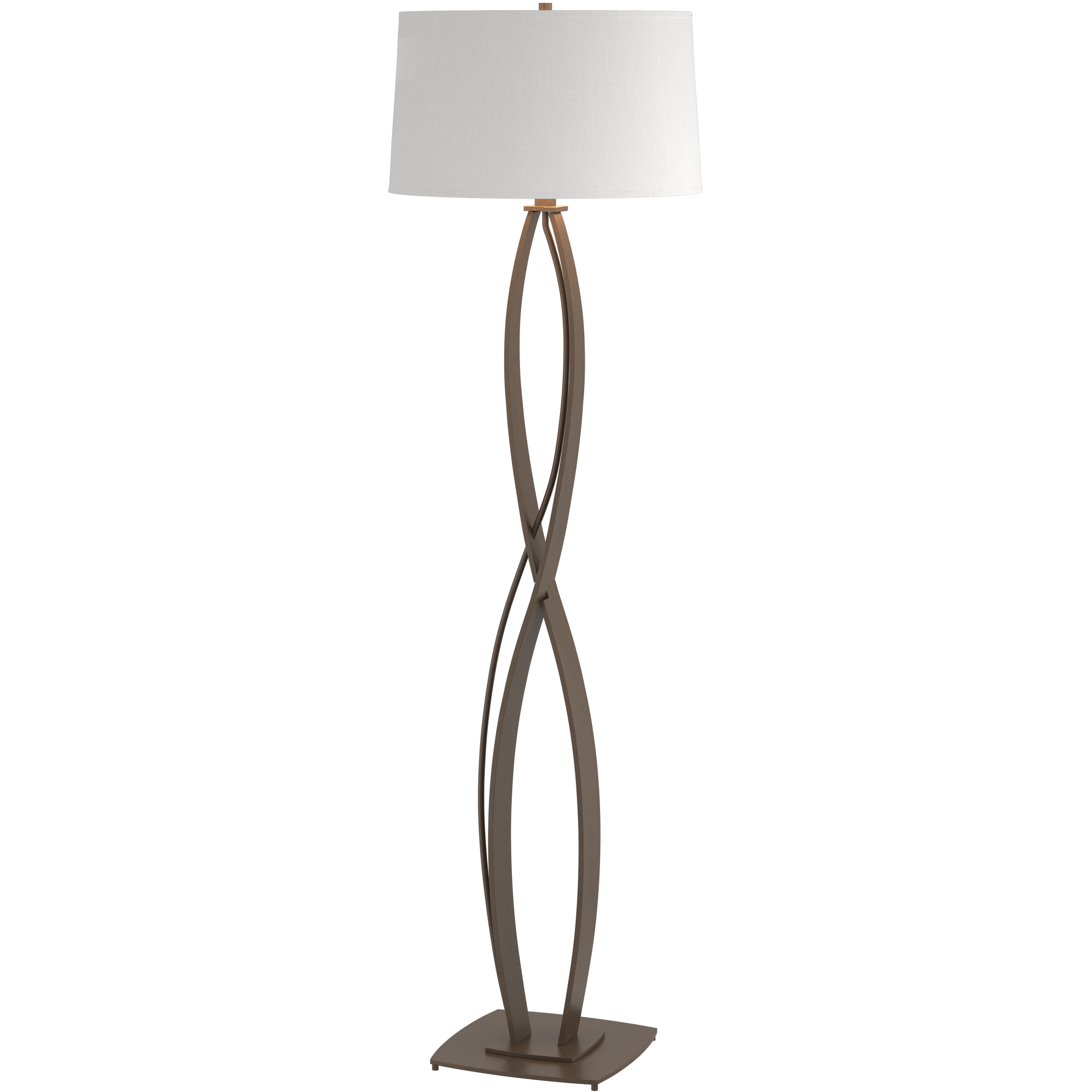Almost Infinity 59.5 inch 150 watt Bronze Floor Lamp Portable Light in Natural Anna