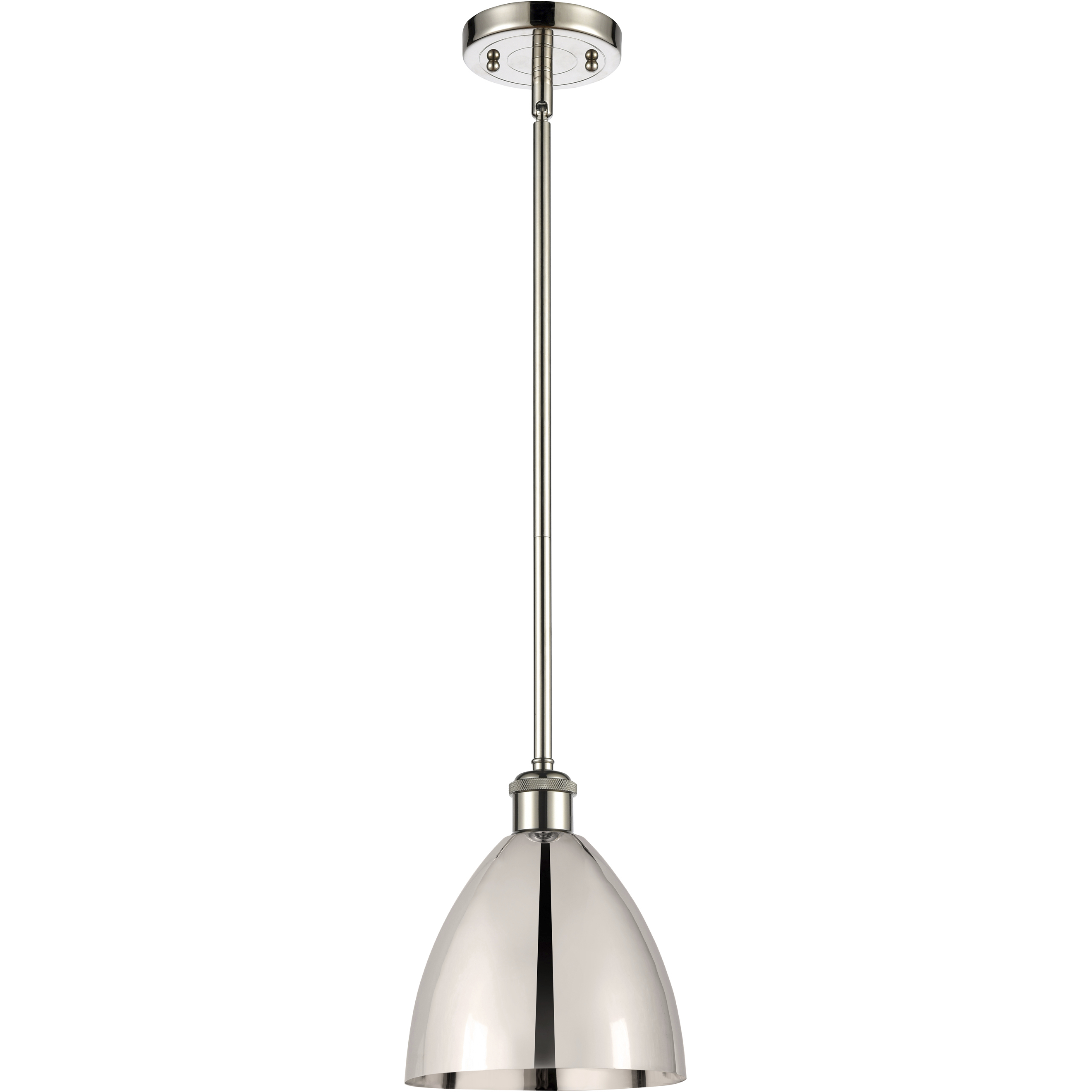 Ballston Dome 1 Light 8 inch Polished Nickel Pendant Ceiling Light