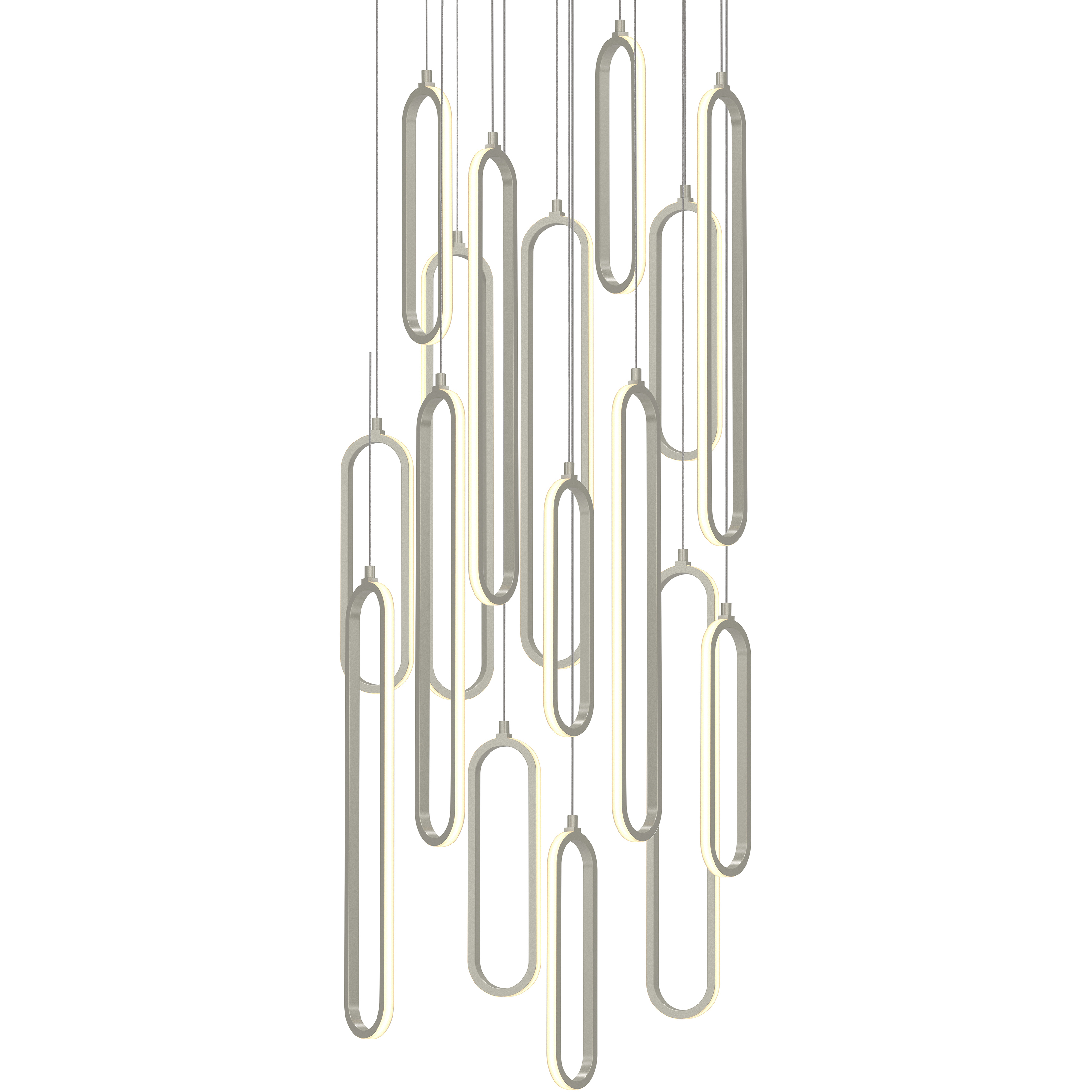 Sienna LED 24 inch Painted Nickel Pendant Ceiling Light in 16
