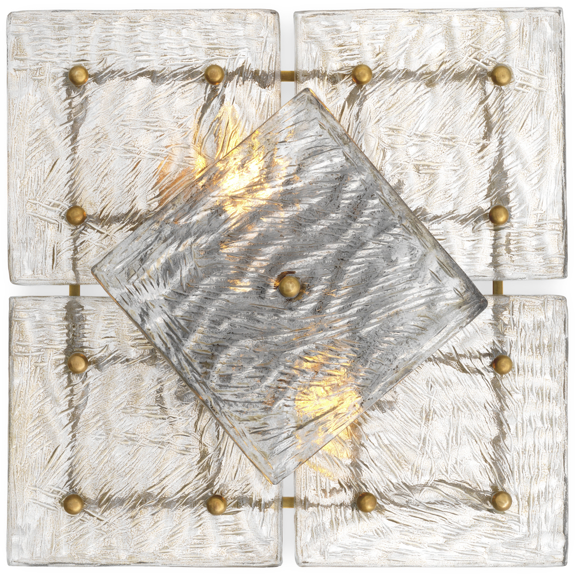 Hestia 2 Light 11.22 inch Vintage Brass and Handmade Glass Wall Lamp Wall Light
