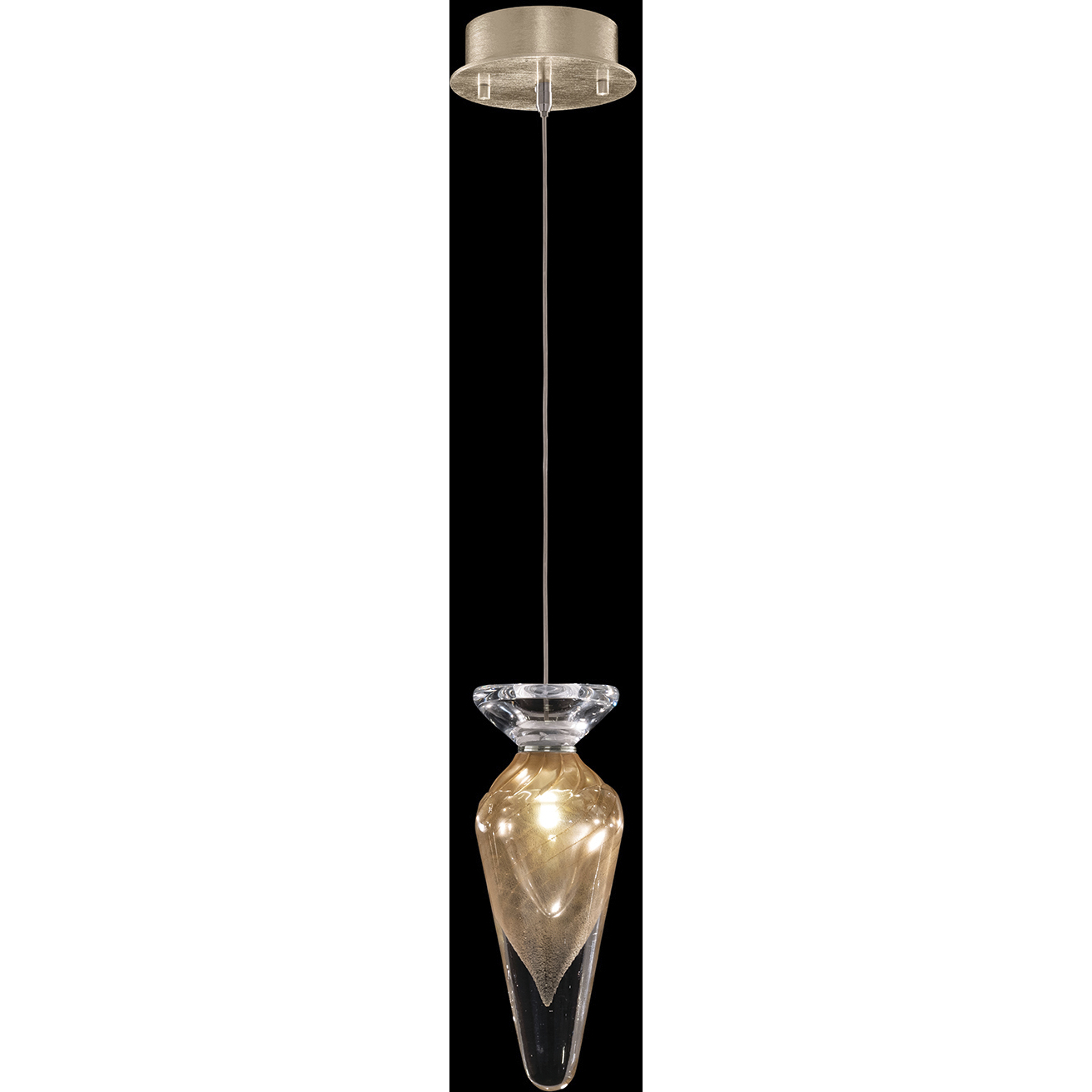 Essence 1 Light 5.5 inch Gold Drop Light Ceiling Light