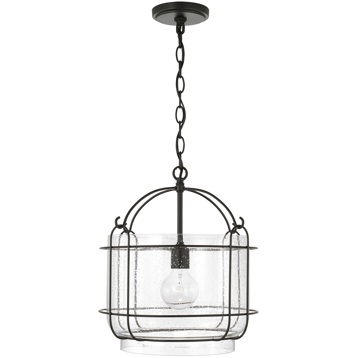 Harmon 1 Light 14.25 inch Matte Black Pendant Ceiling Light
