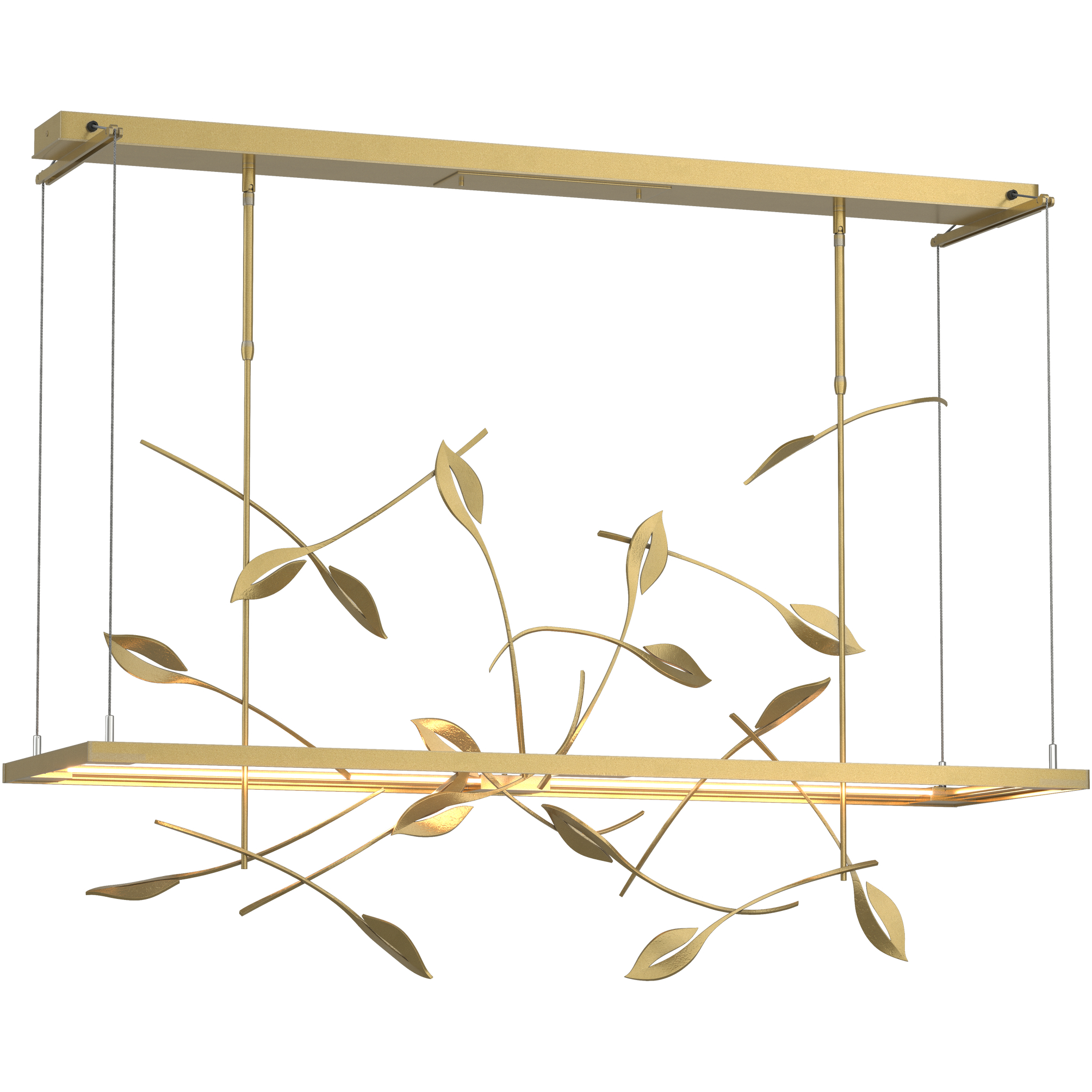 Autumn LED 53.4 inch Modern Brass Pendant Ceiling Light, Standard