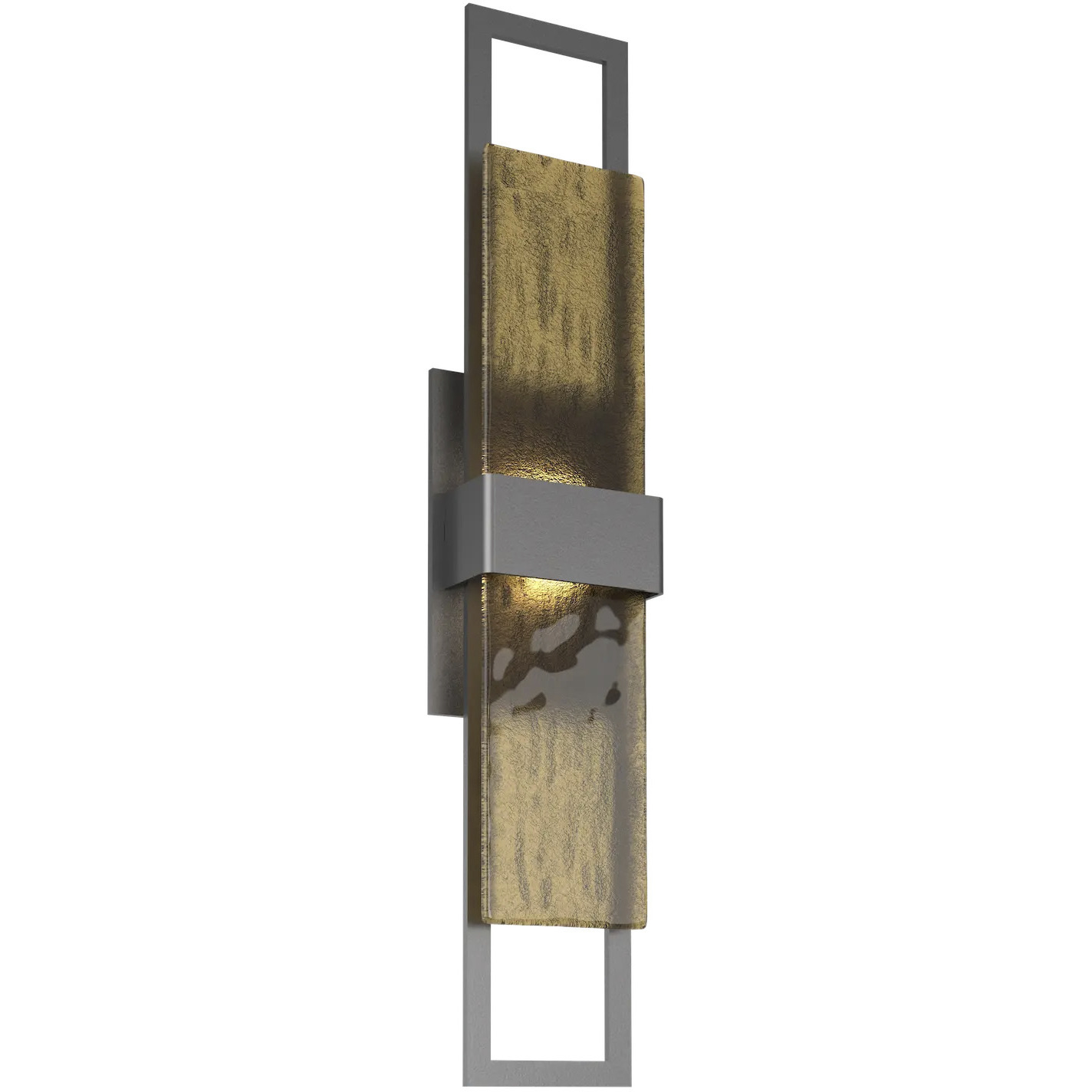 Sasha LED Argento Grey Outdoor Sconce in Frosted Granite