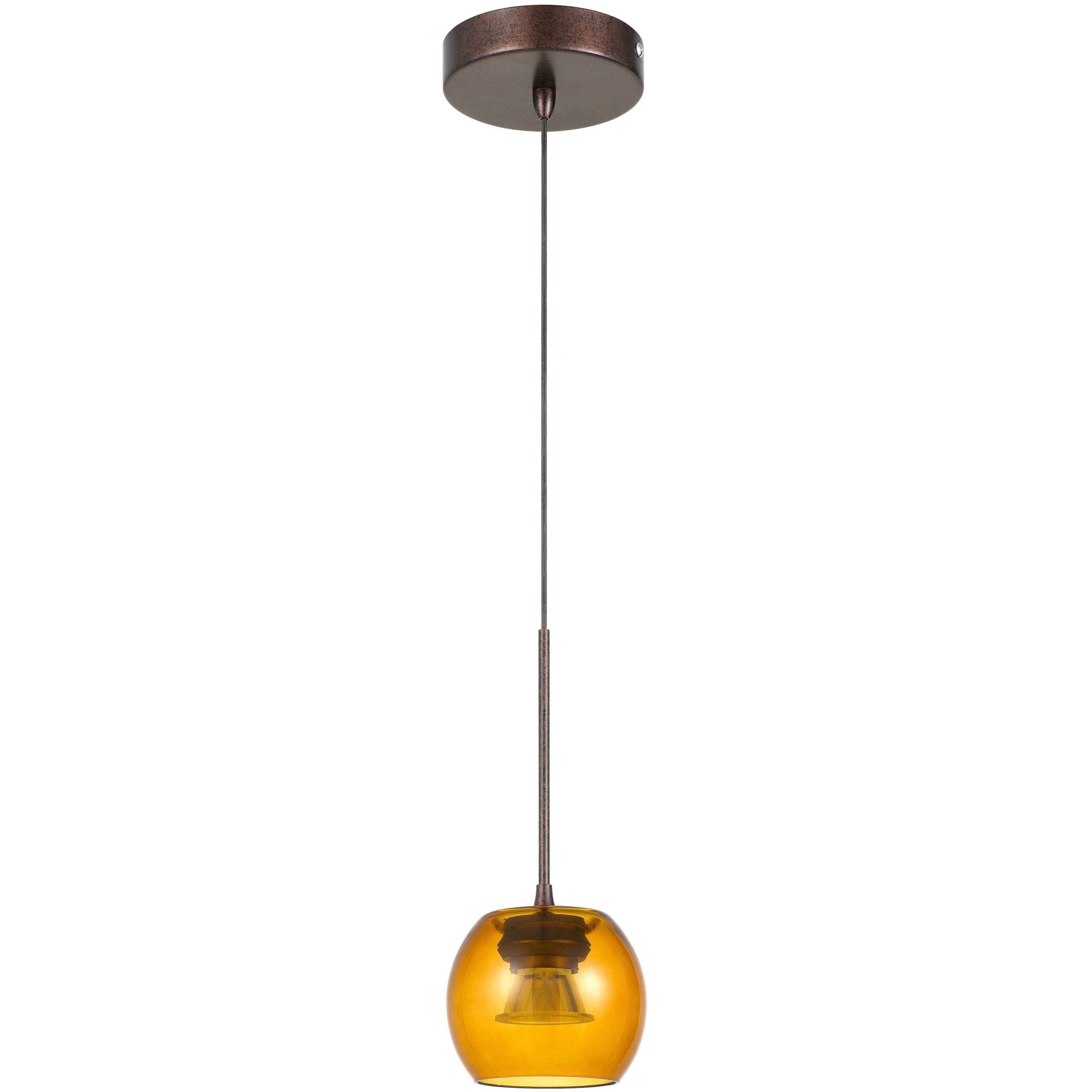 Ithaca LED 4.5 inch Rust Pendant Ceiling Light