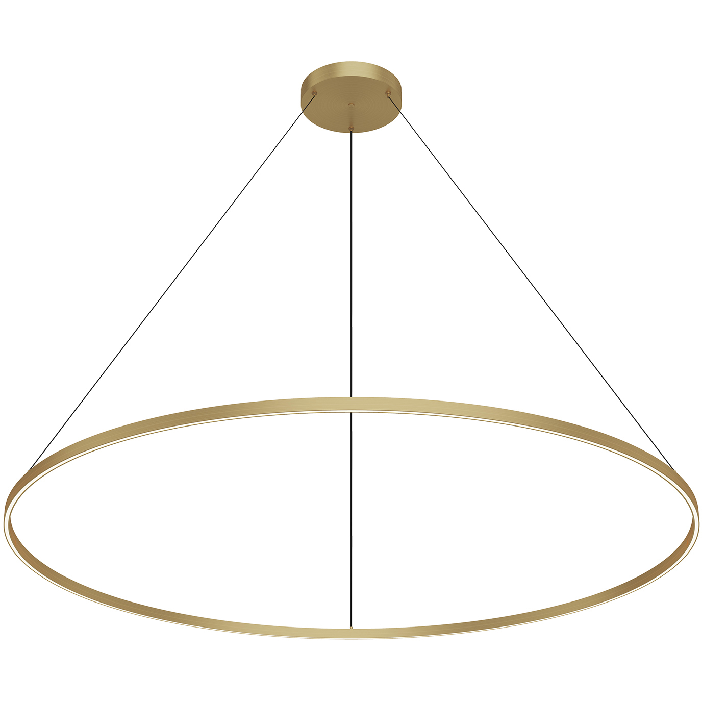 Cerchio LED 70.88 inch Brushed Gold Pendant Ceiling Light