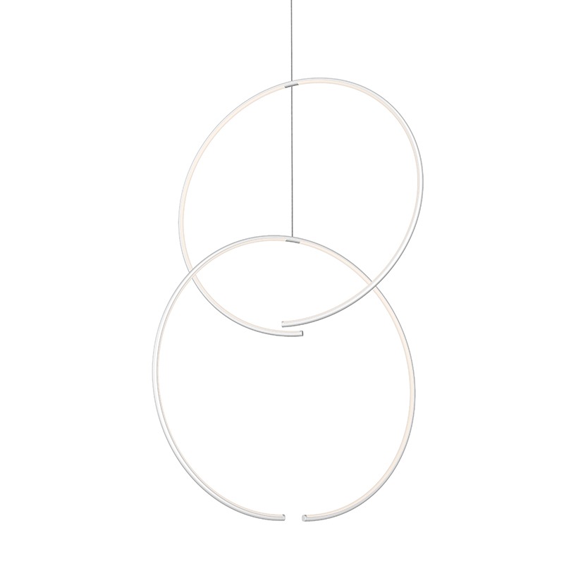 Torc LED 24.75 inch Satin White Pendant Ceiling Light