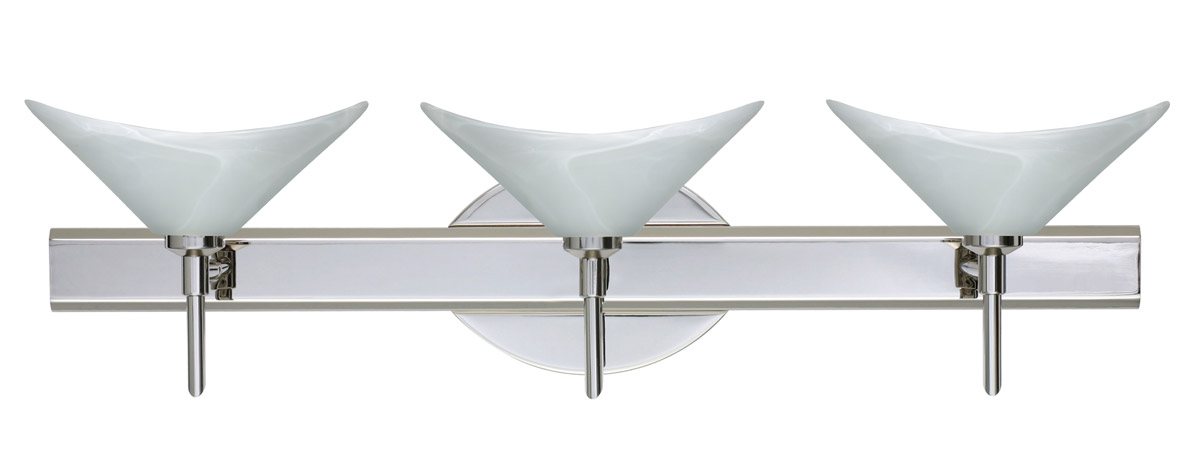 Hoppi 3 Light 23 inch Chrome Vanity Lighting Wall Light in Halogen