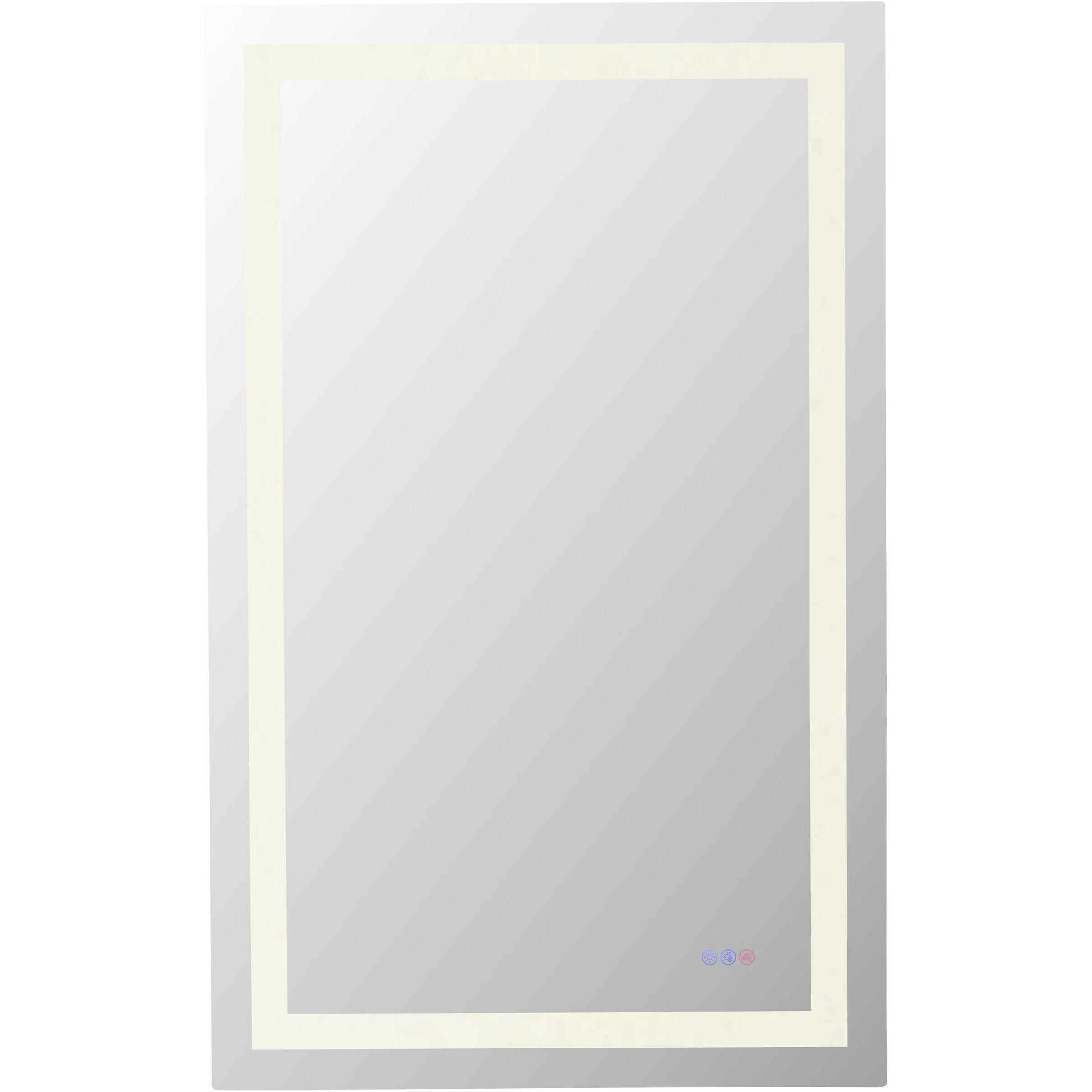 Riven 48 X 36 inch White LED Mirror
