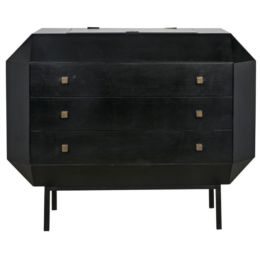 Rhiana Hand Rubbed Black Dresser