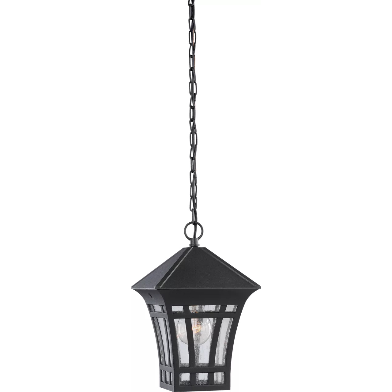 Herrington 1 Light 7.25 inch Black Outdoor Pendant