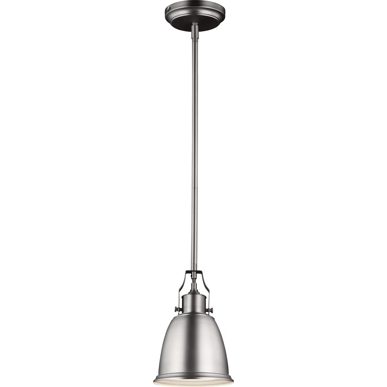 Hobson 1 Light 7.5 inch Satin Nickel Pendant Ceiling Light, Small