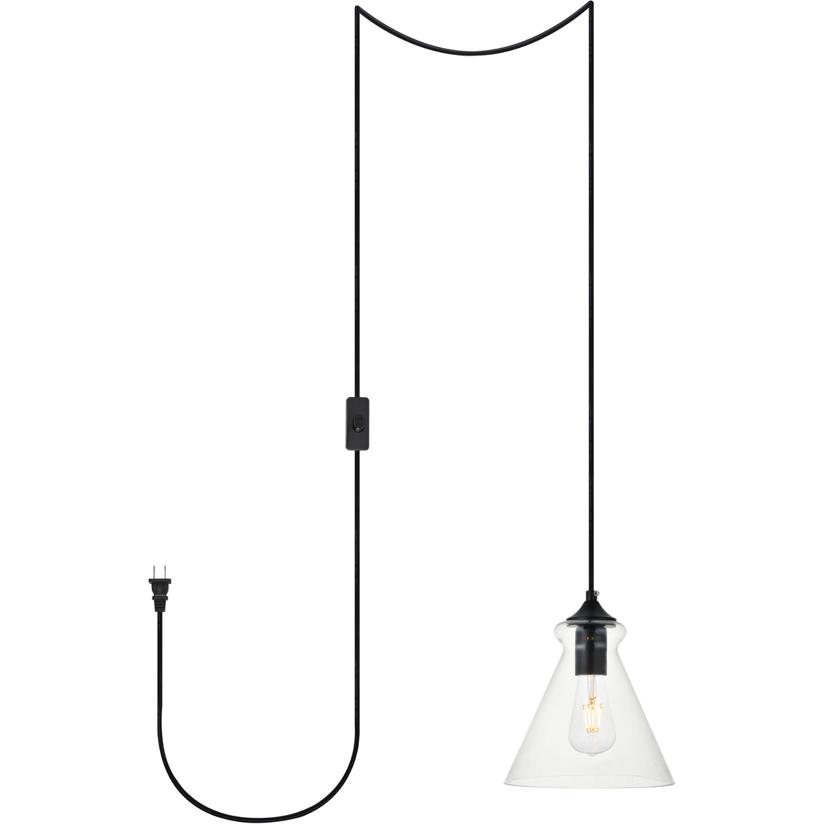 Destry 1 Light 8 inch Black Pendant Ceiling Light