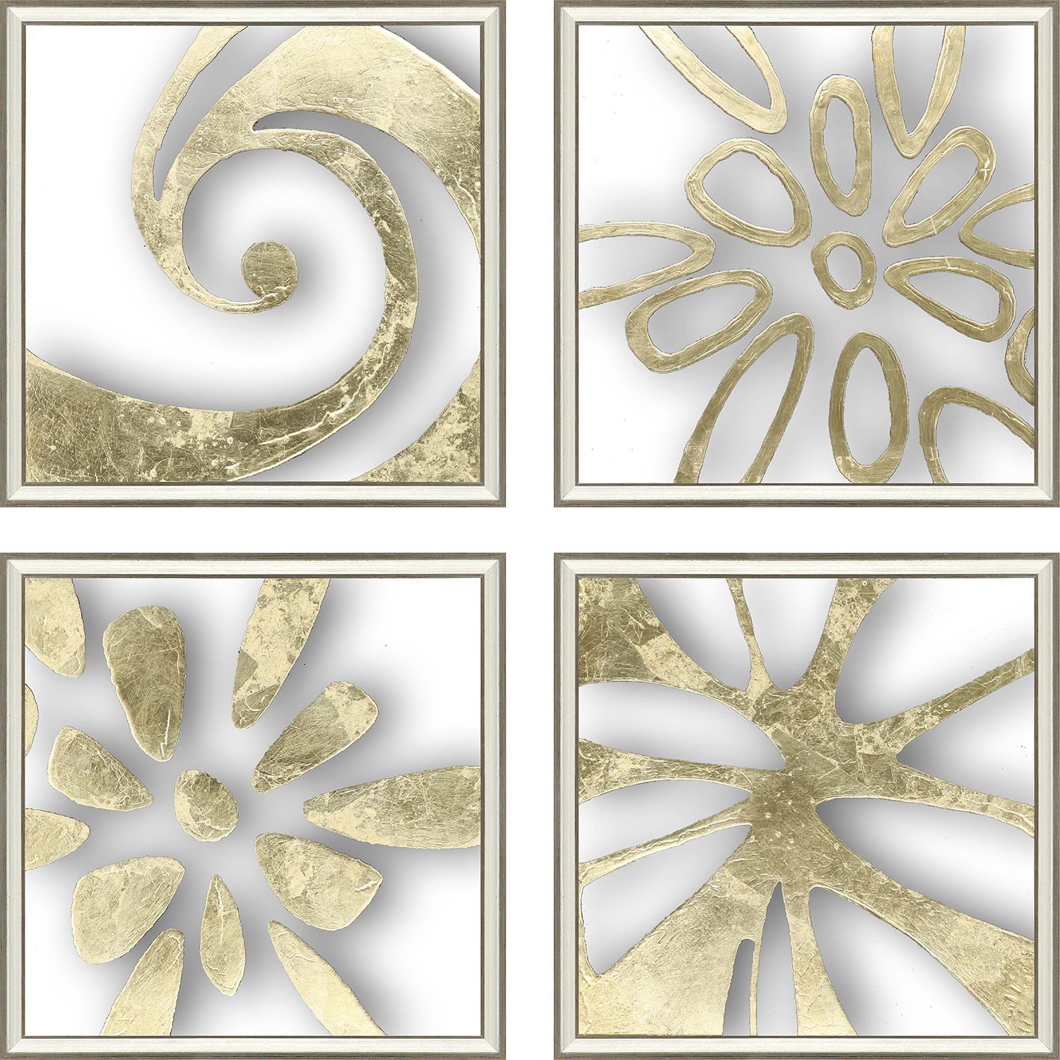 Splash of Gold Metallic Framed Art, The Studio