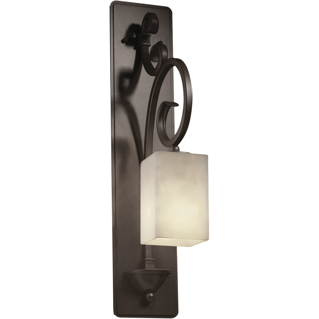 Clouds 1 Light 5 inch Dark Bronze Wall Sconce Wall Light in Square with Flat Rim, Incandescent, Square w/ Flat Rim