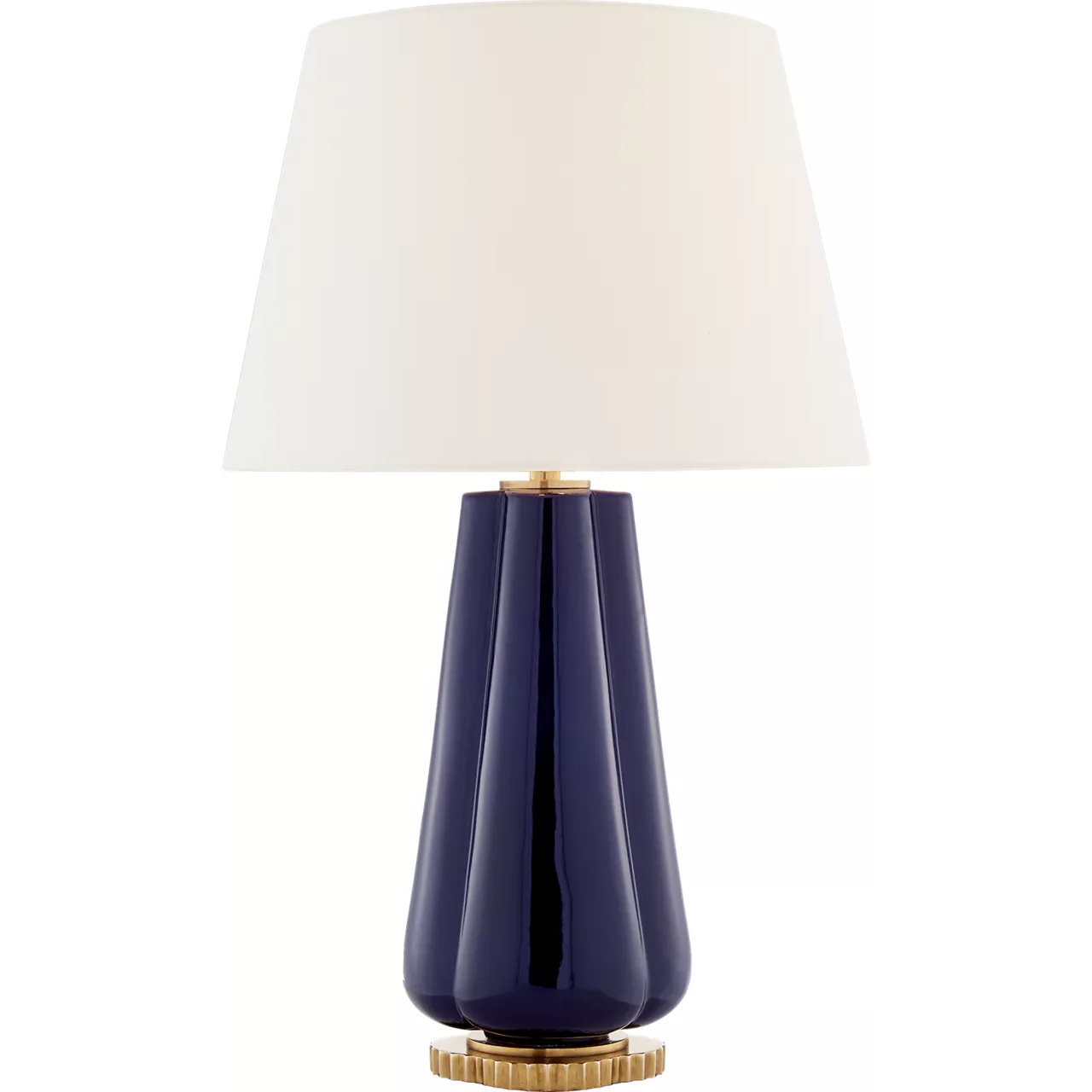 Alexa Hampton Penelope 30 inch 60 watt Denim Porcelain Table Lamp Portable Light in Linen