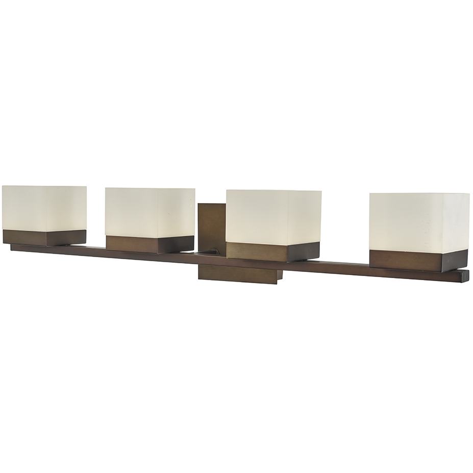 Cubic LED 31 inch Bronze Vanity Bar Light Wall Light