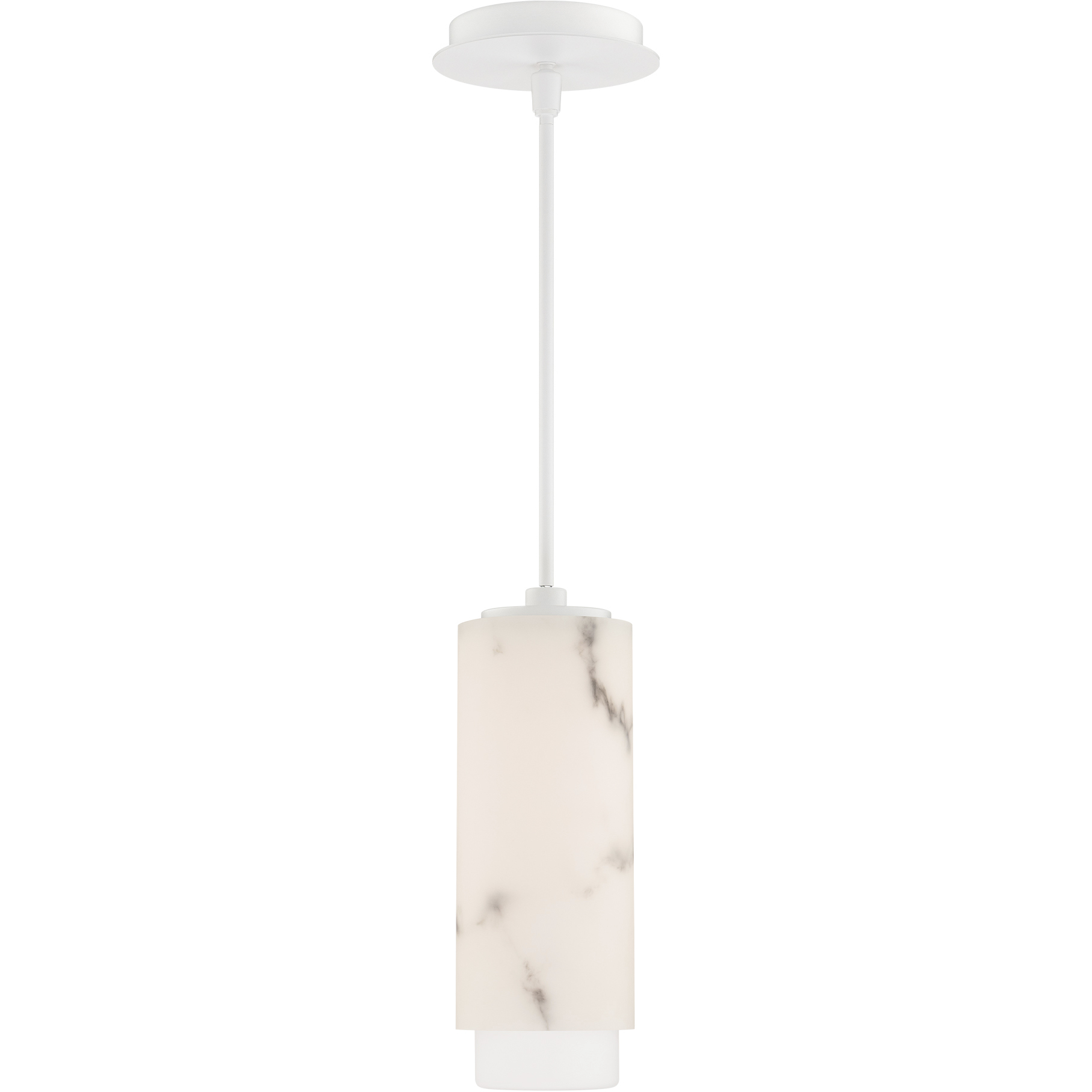 Aragon LED 4.5 inch White Pendant Ceiling Light in 4000K, dweLED