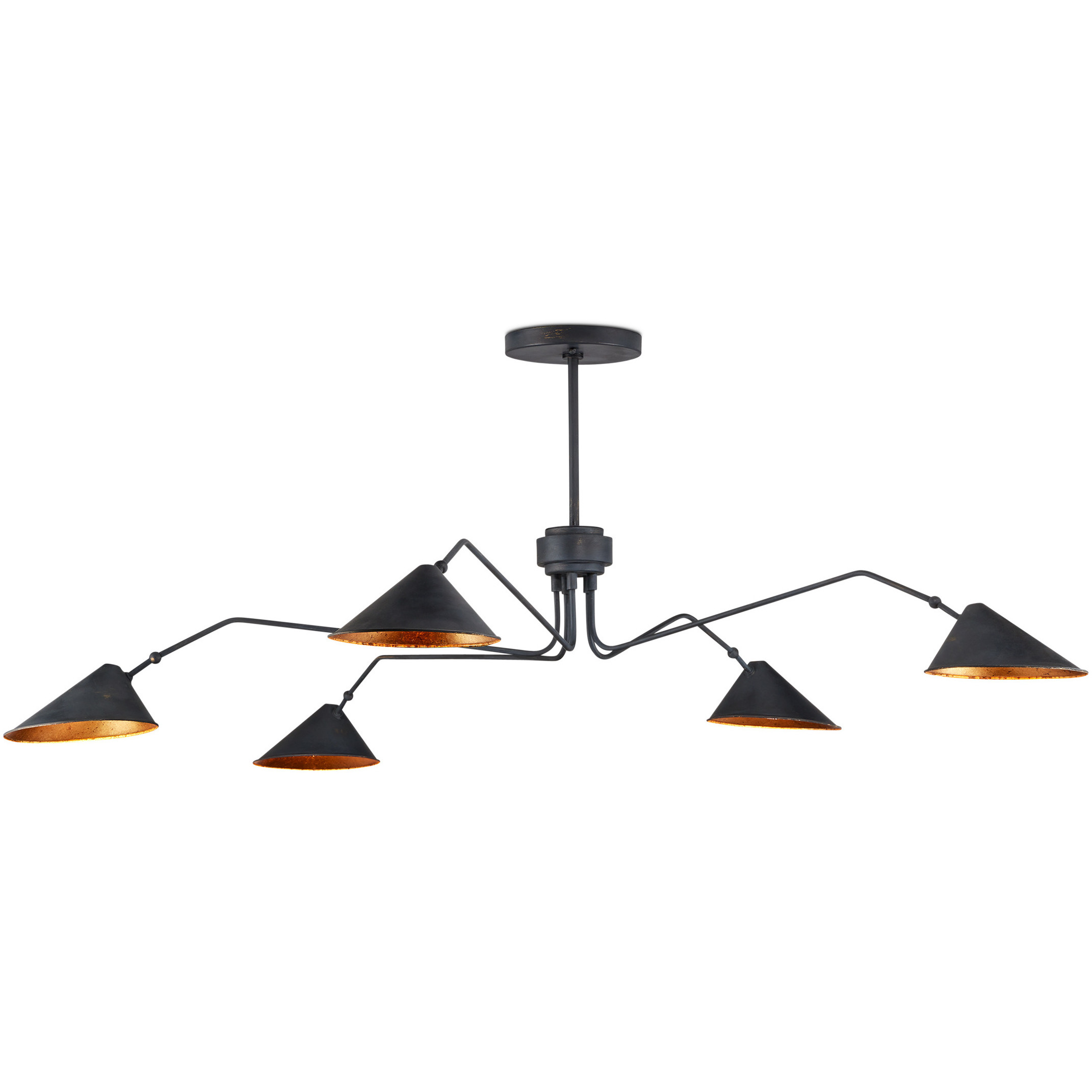 Serpa 5 Light 81 inch French Black Chandelier Ceiling Light