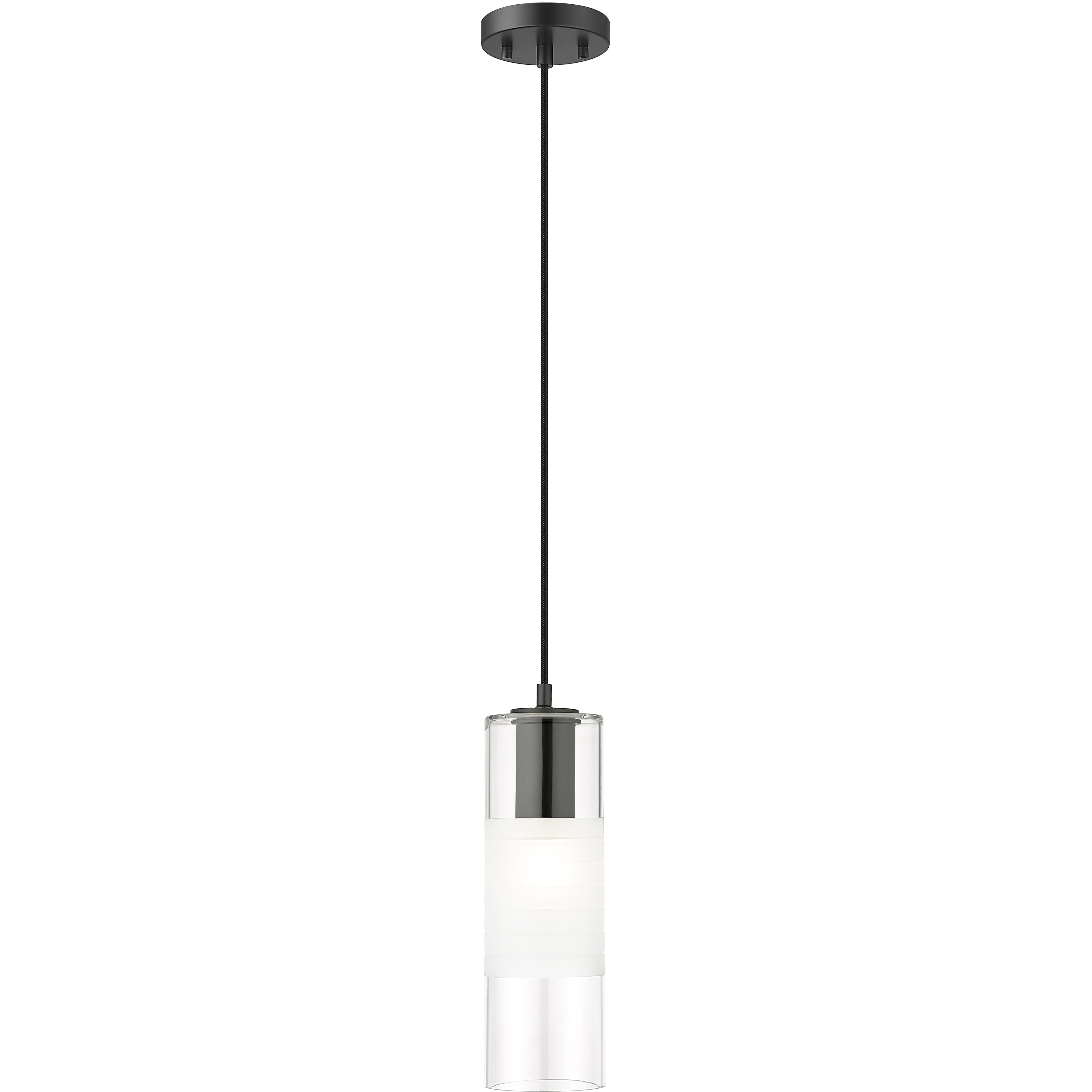 Z-Lite 824P-MB Alton 1 Light 4.75 inch Matte Black Pendant