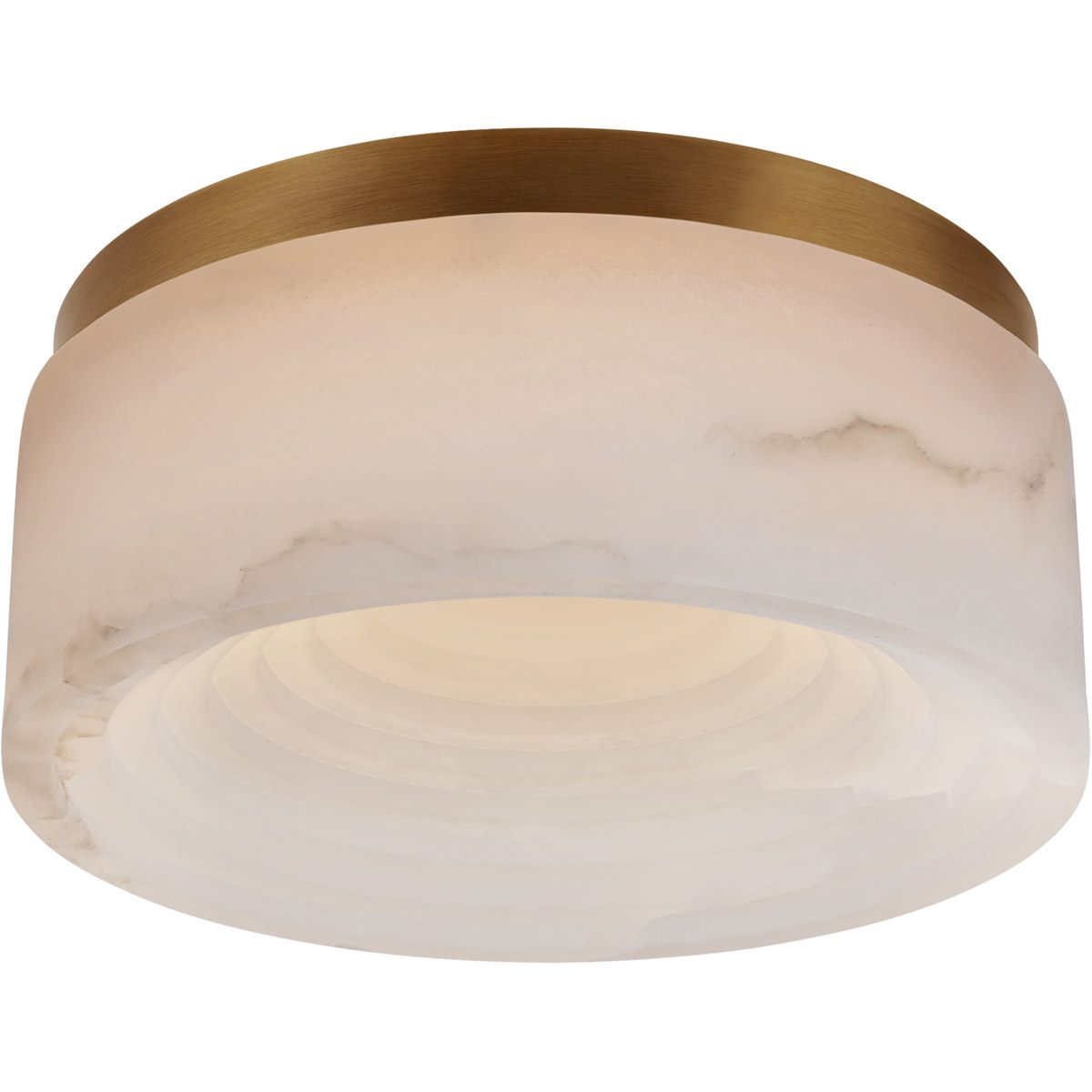 Kelly Wearstler Otto LED 8 inch Antique-Burnished Brass Flush Mount Ceiling Light, Small