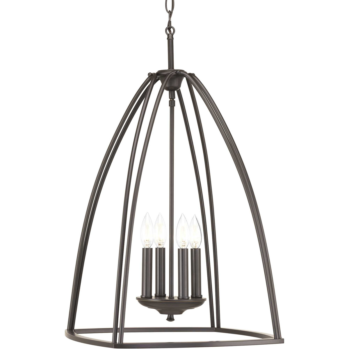 Tally 4 Light 16.75 inch Antique Bronze Foyer Pendant Ceiling Light
