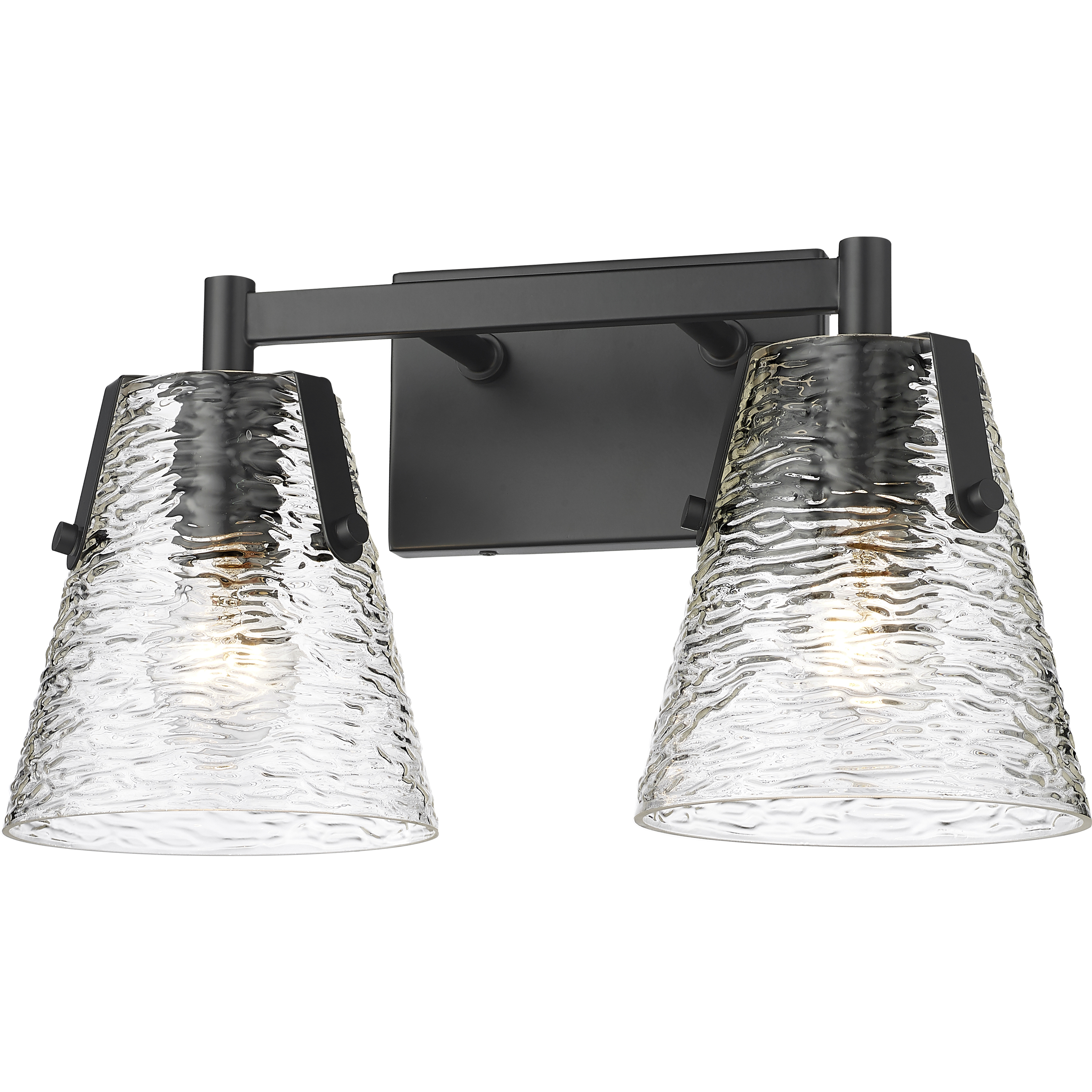 Analia 2 Light 16.5 inch Matte Black Vanity Wall Light