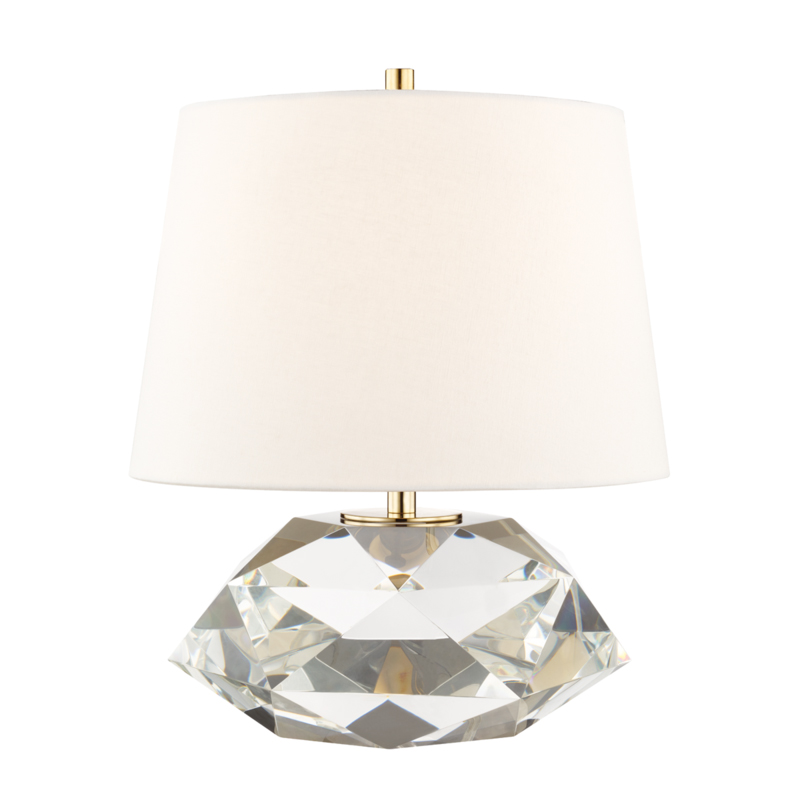 Henley 16 inch 100 watt Aged Brass Table Lamp Portable Light