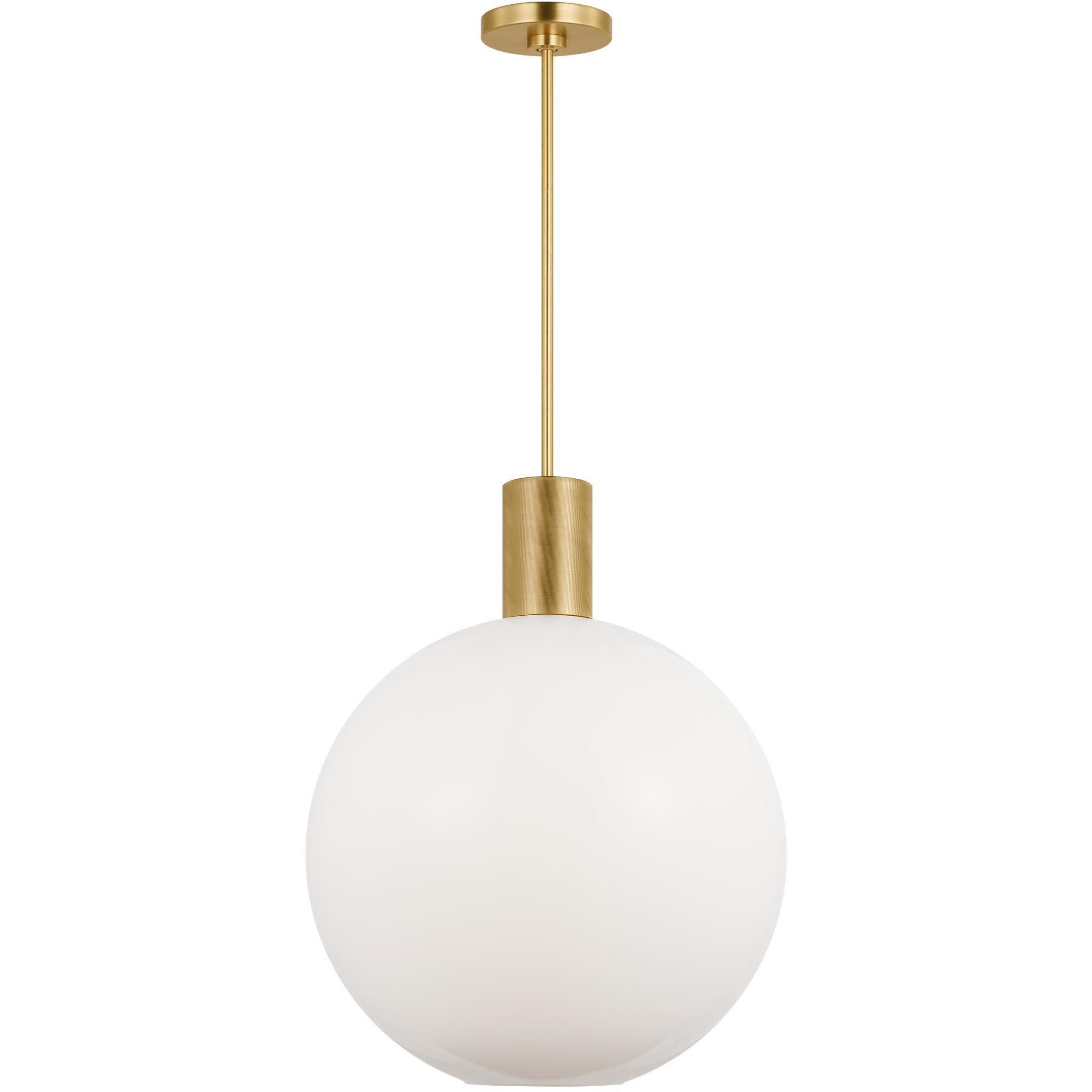 Drew & Jonathan Colewood 1 Light 20 inch Satin Brass Pendant Ceiling Light, Large