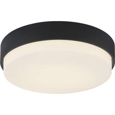 Quintz LED 14.5 inch Matte Black Flush Mount Ceiling Light