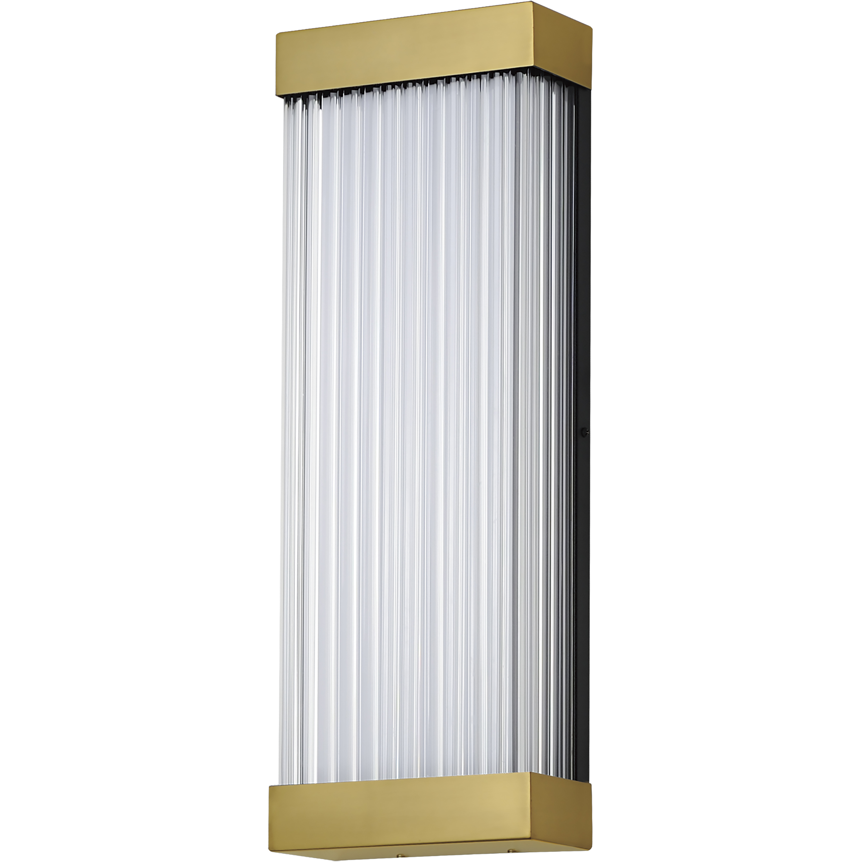 Acropolis LED 22 inch Natural Aged Brass Outdoor Wall Mount