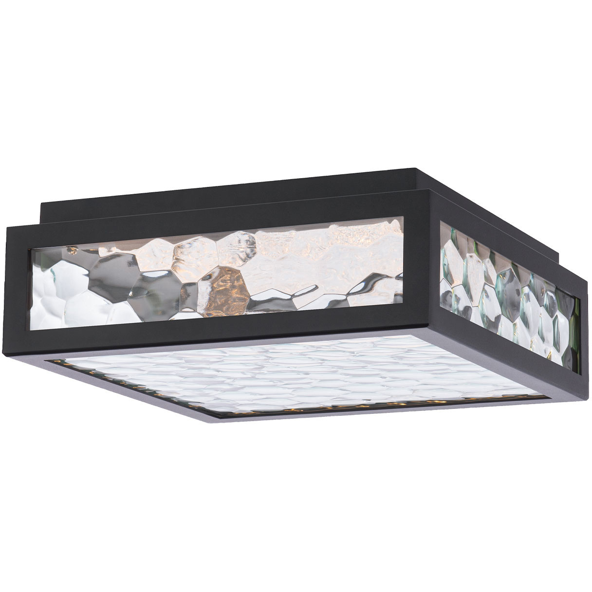 Hawthorne LED 13 inch Black Flush Mount Ceiling Light, dweLED