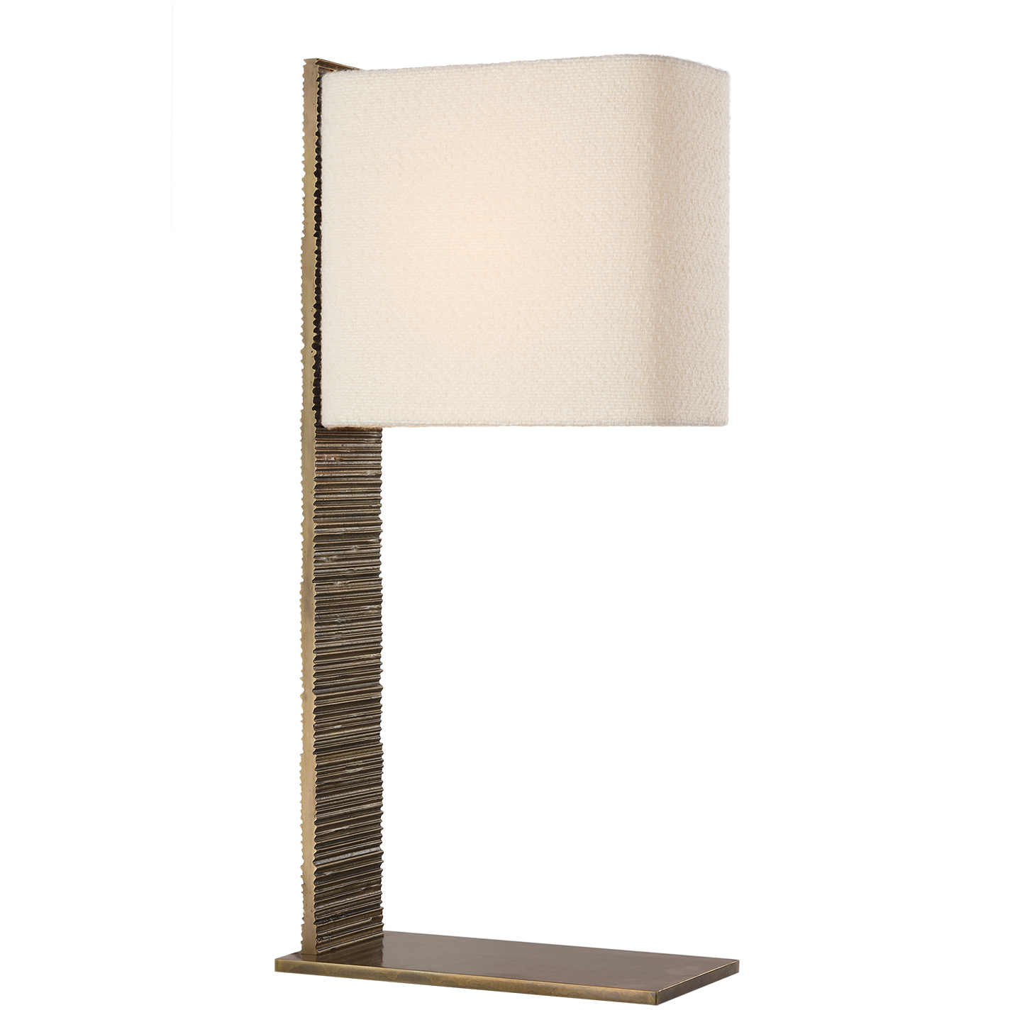 Anne-Marie Barton Fumar 34 inch 8 watt Ridged Tombac Statement Table Lamp Portable Light