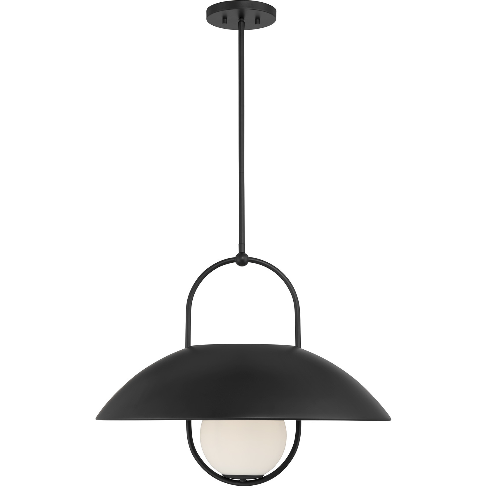 Lehigh 1 Light 22 inch Matte Black Pendant Ceiling Light
