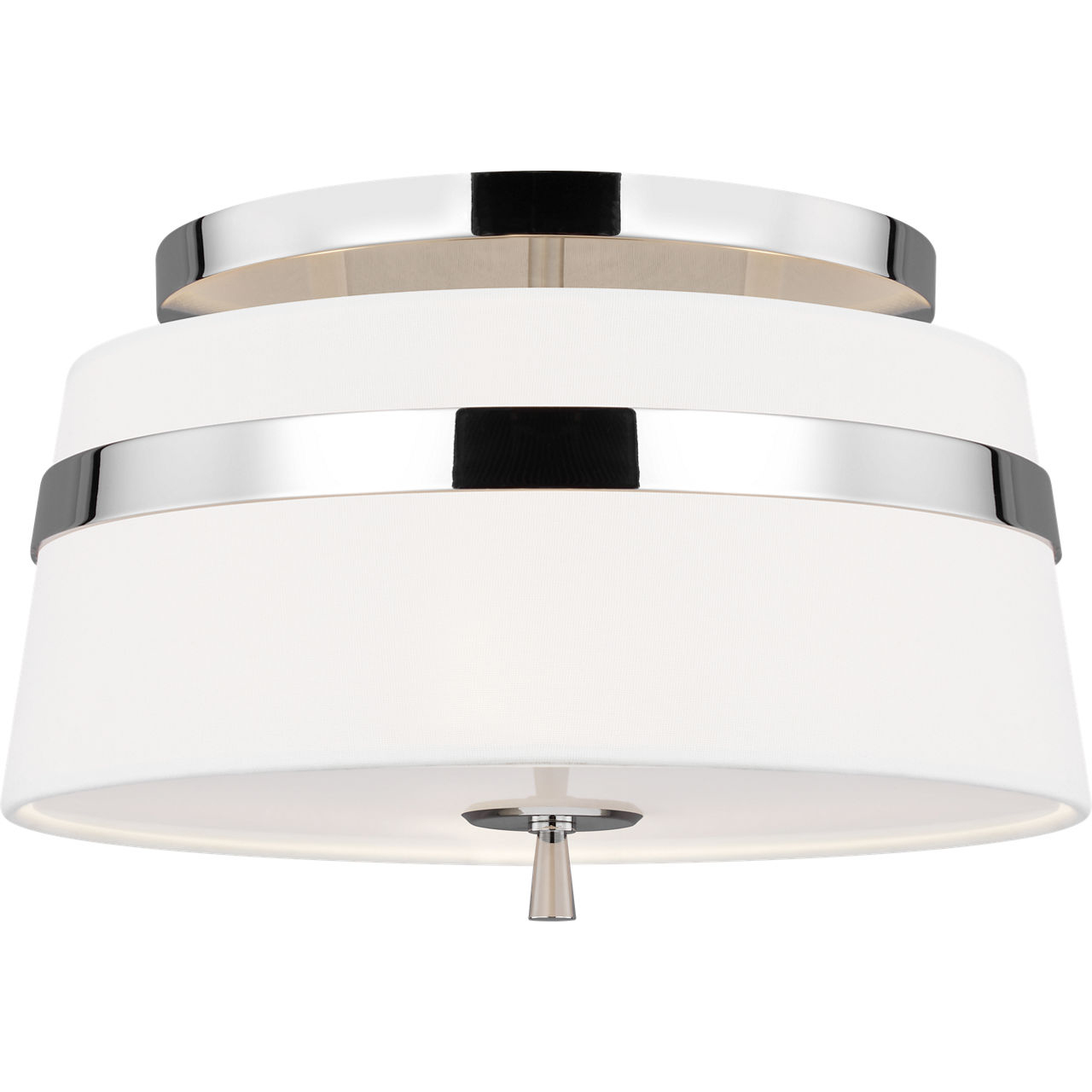AH by Alexa Hampton Cordtlandt 3 Light 14 inch Polished Nickel Semi-Flush Mount Ceiling Light